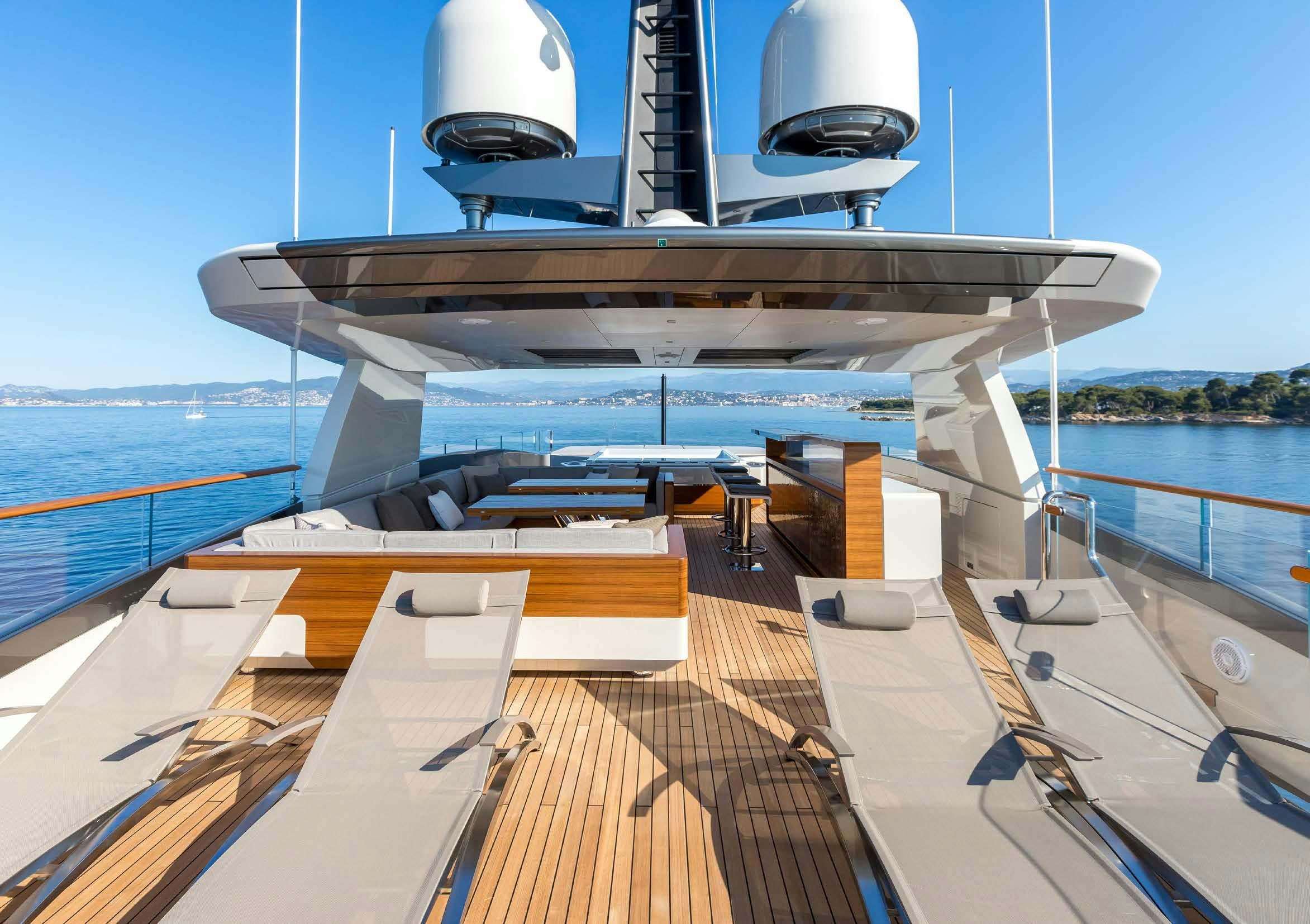 a boat on a body of water aboard VERTIGE Yacht for Sale