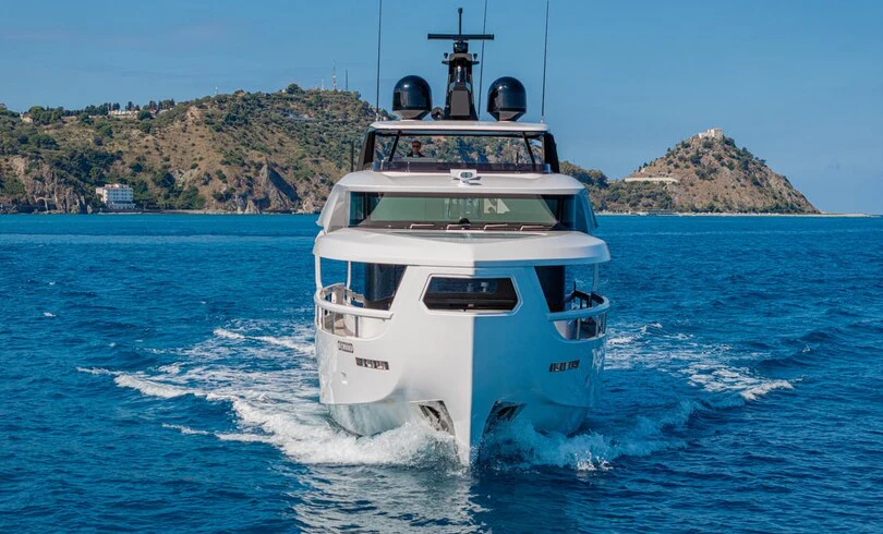 a boat on the water aboard TRILOGY Yacht for Charter