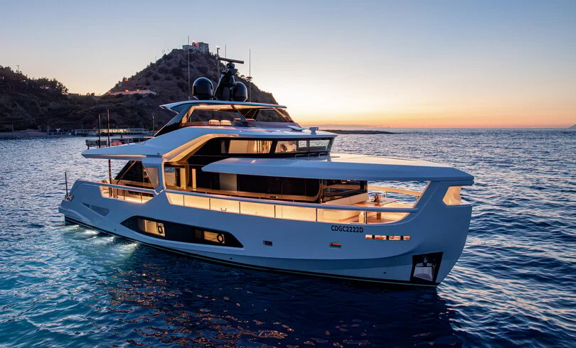 a boat in the water aboard TRILOGY Yacht for Charter