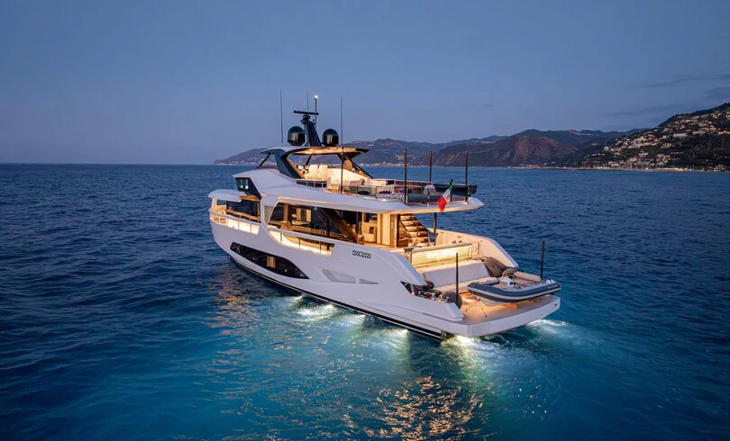 a boat in the water aboard TRILOGY Yacht for Charter