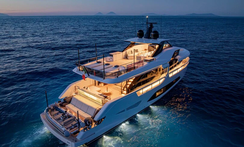 a boat in the water aboard TRILOGY Yacht for Charter