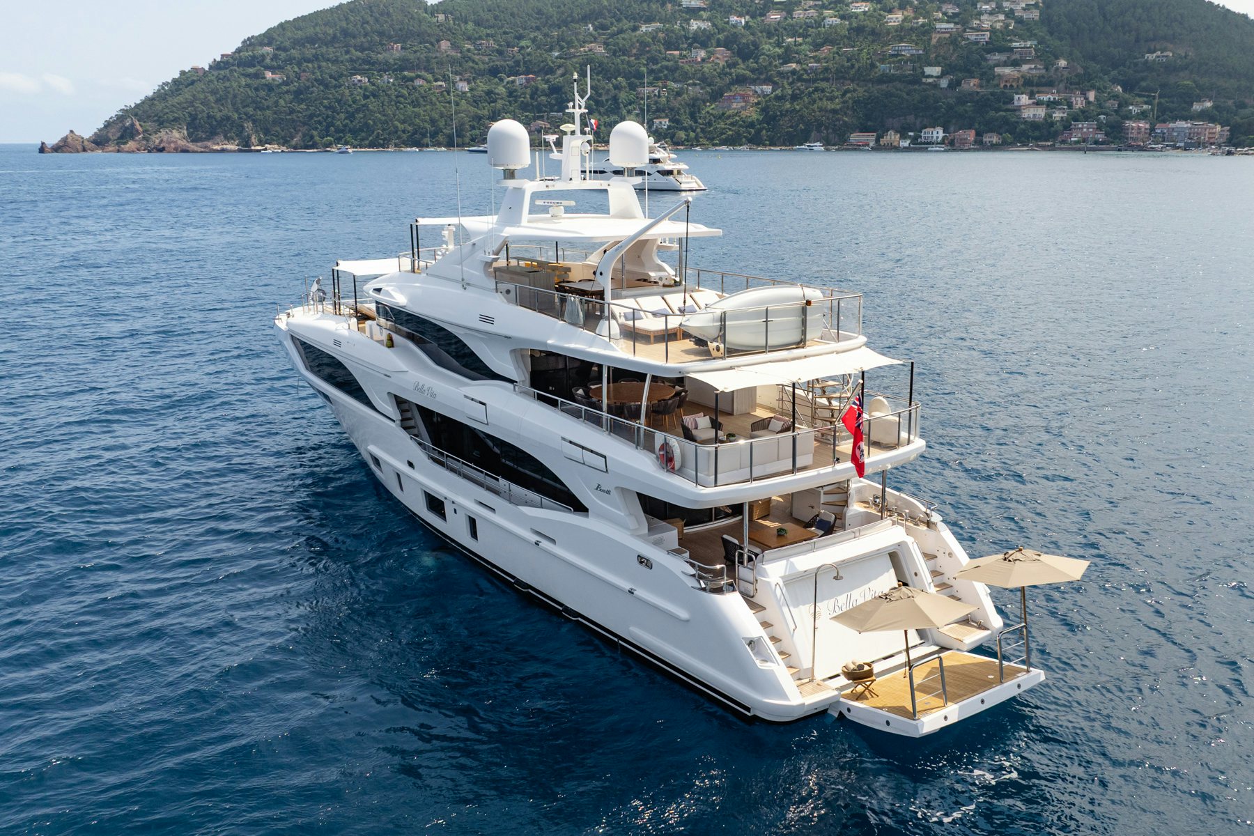 a boat on the water aboard BELLA VITA Yacht for Sale