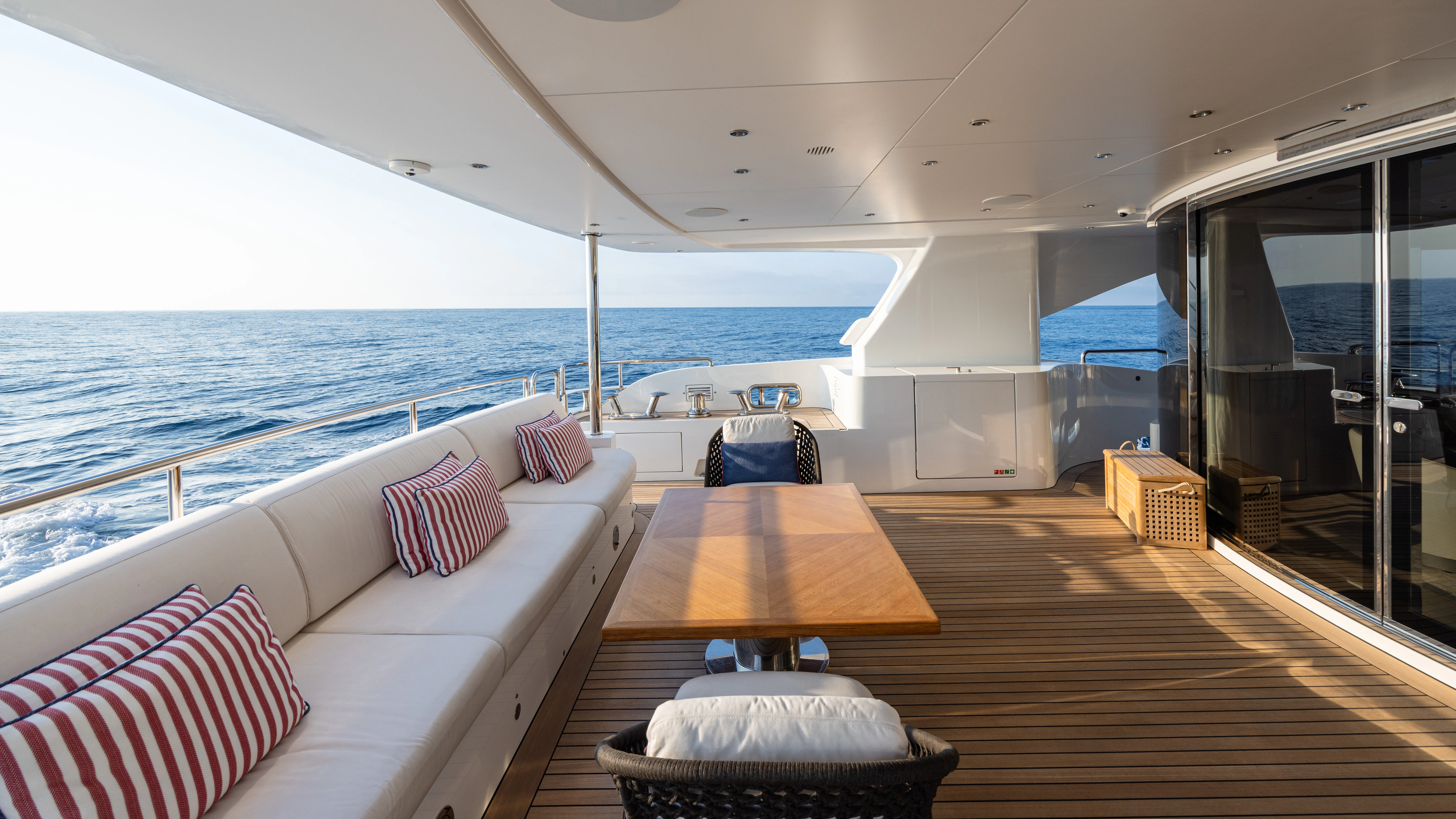 a boat on the water aboard TRAMONTO Yacht for Charter