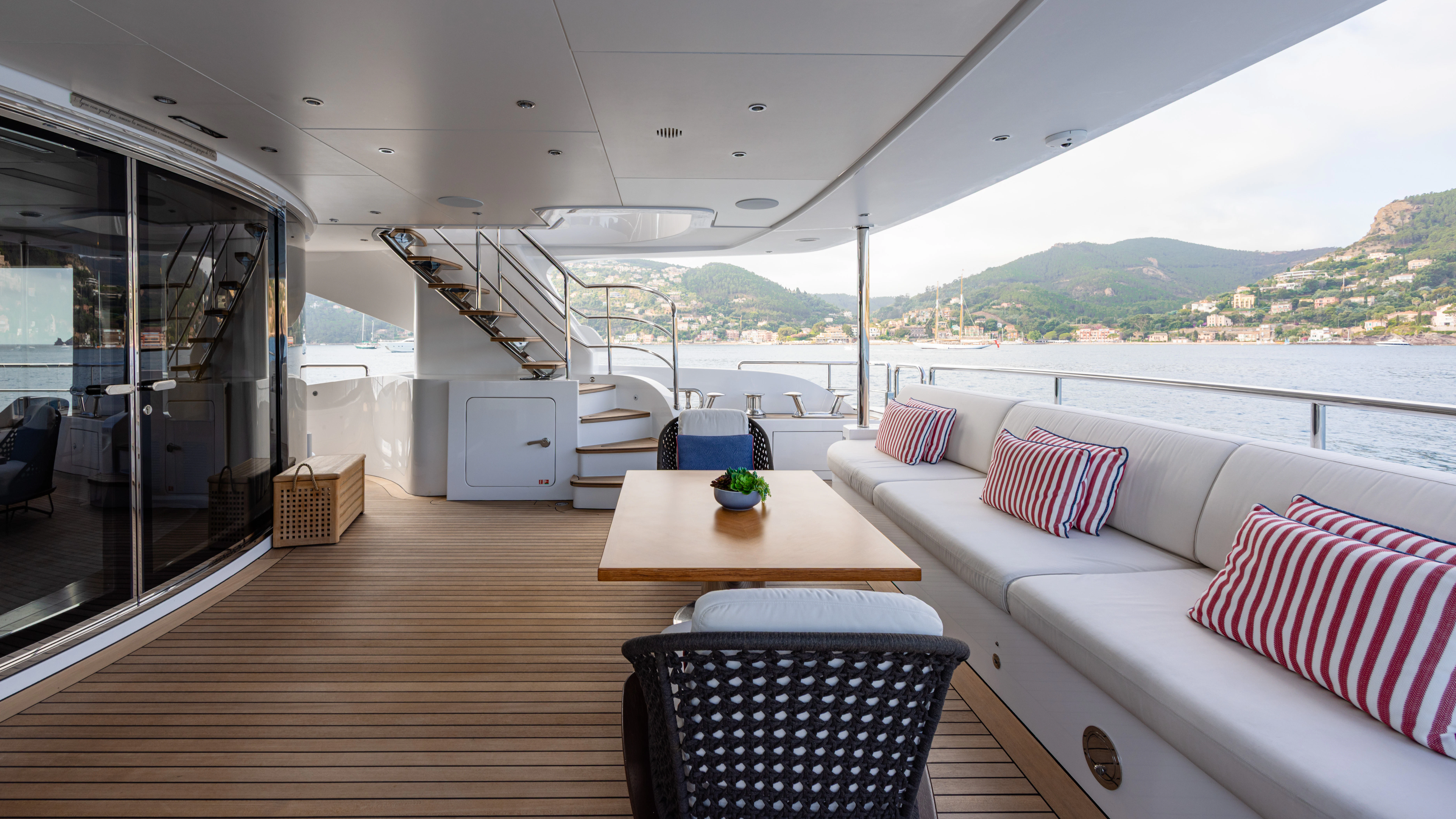 a boat on the water aboard TRAMONTO Yacht for Charter