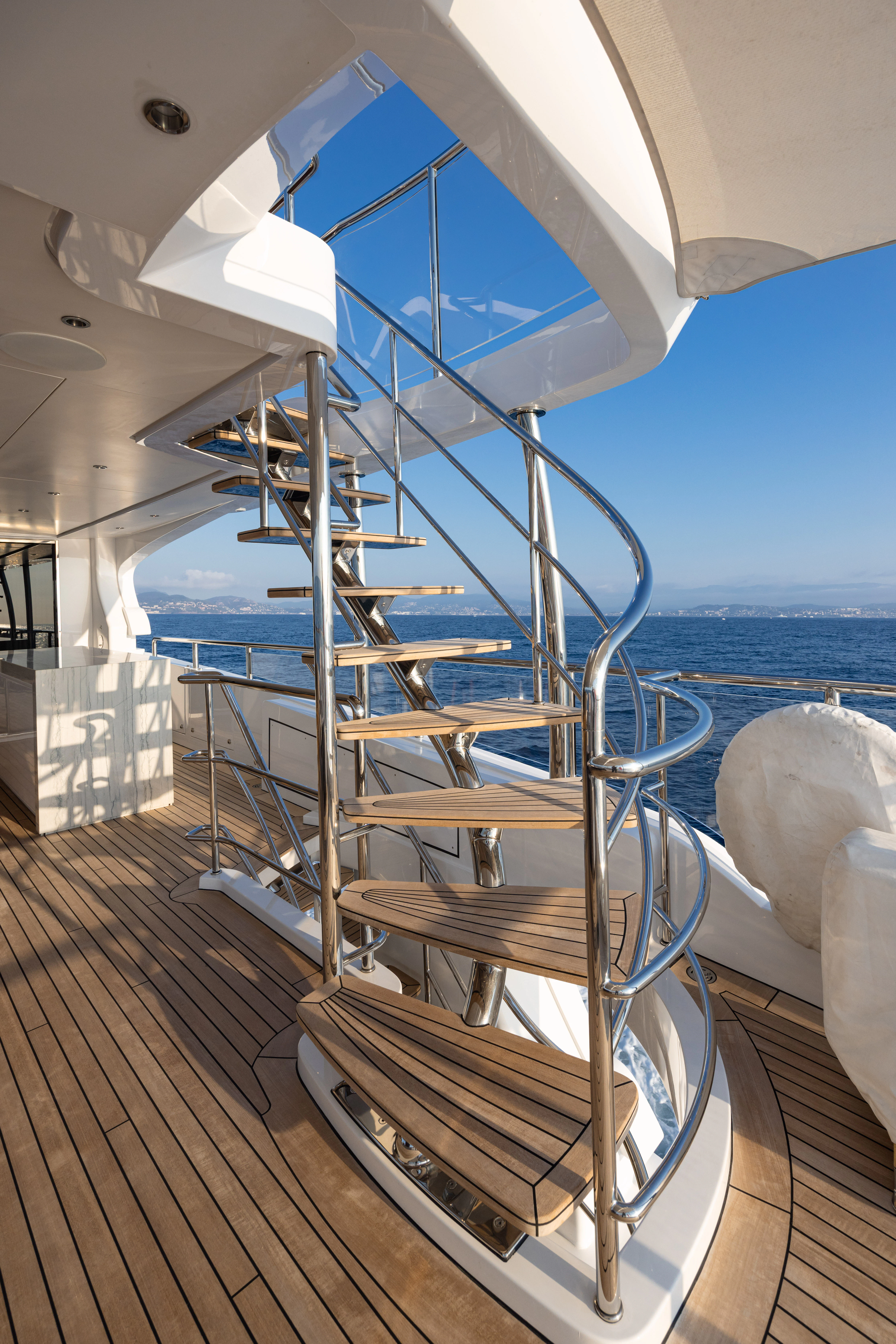 a boat on the water aboard TRAMONTO Yacht for Charter