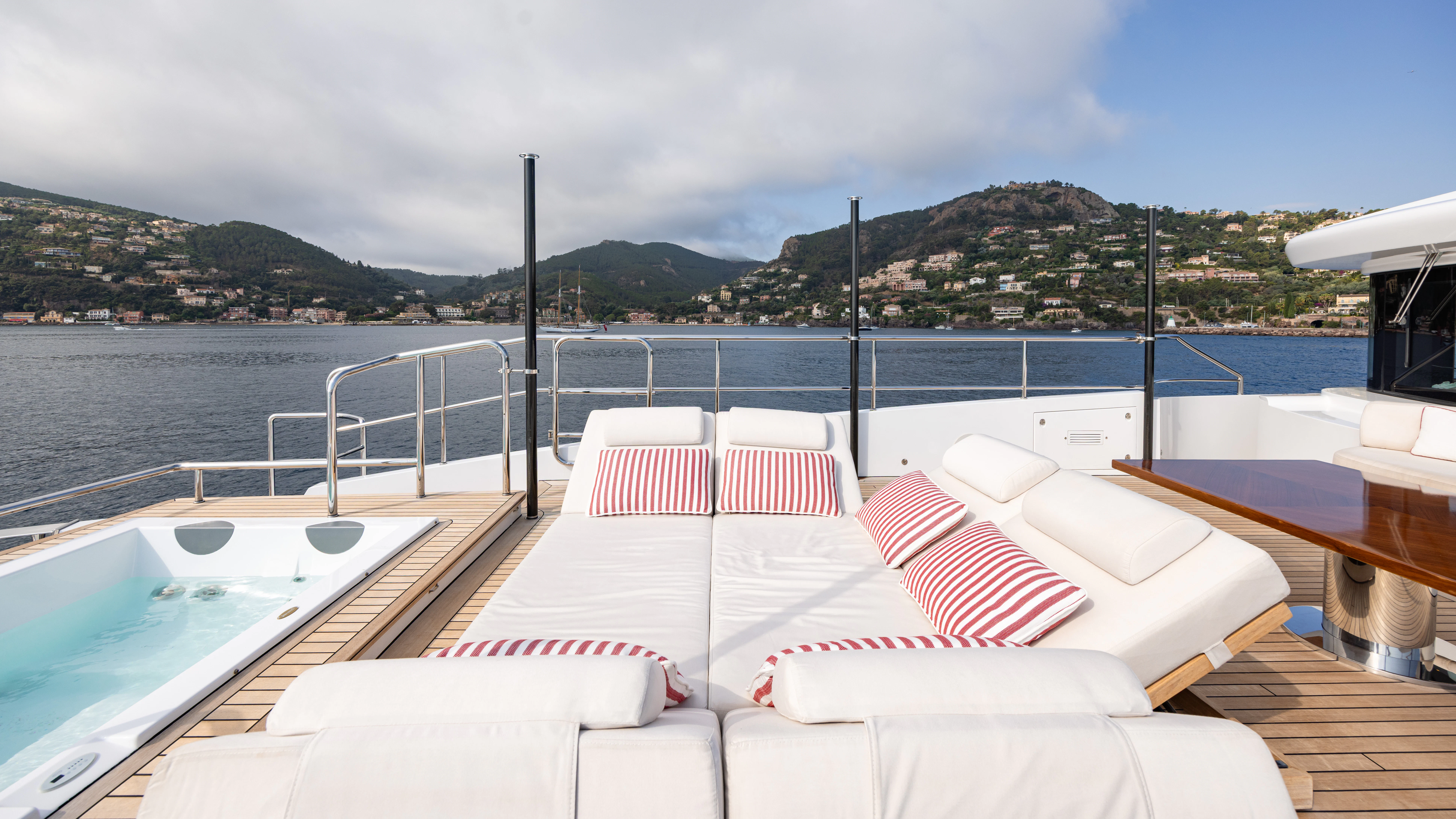 a boat on the water aboard TRAMONTO Yacht for Charter