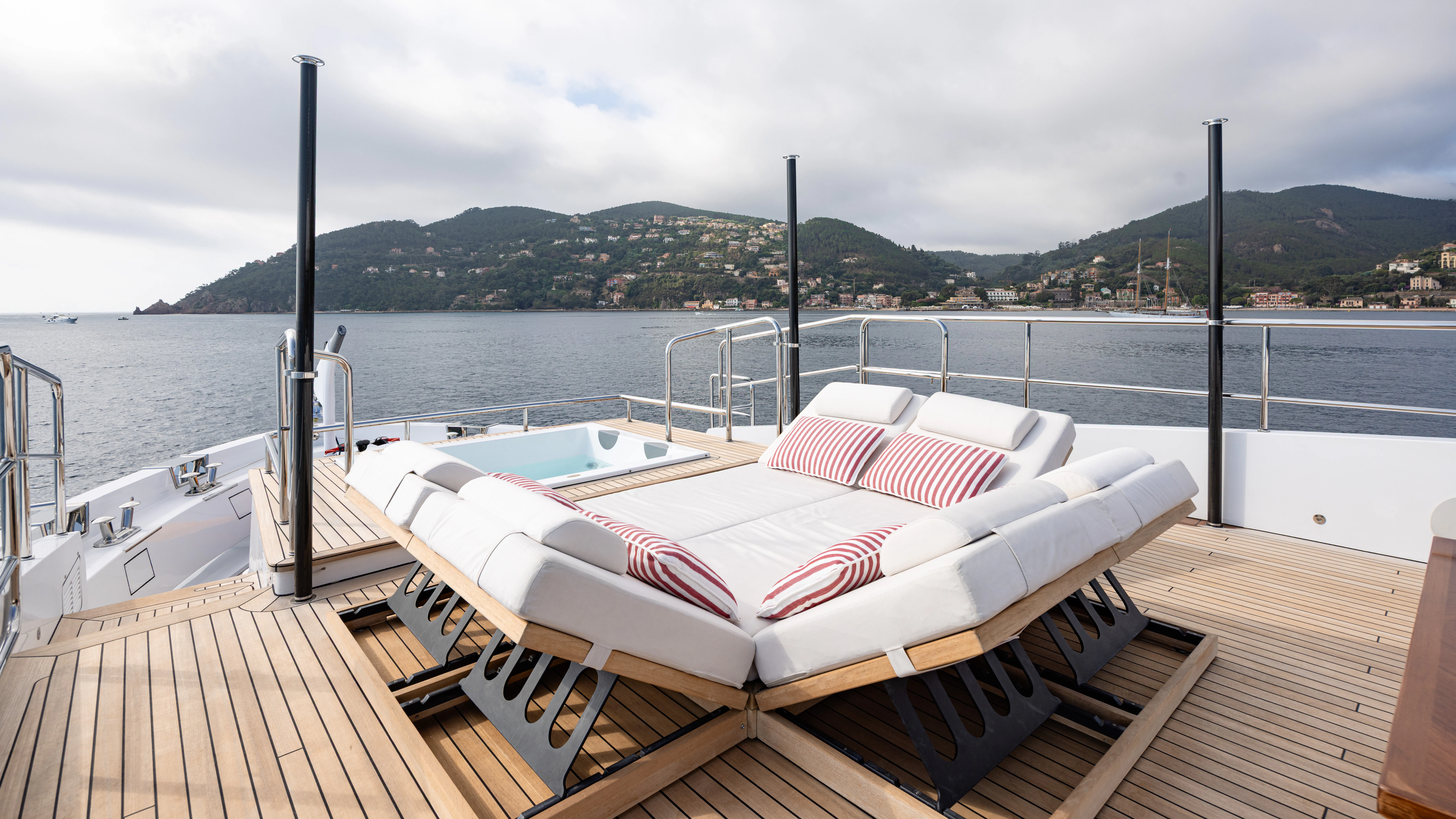 a boat on the water aboard TRAMONTO Yacht for Charter