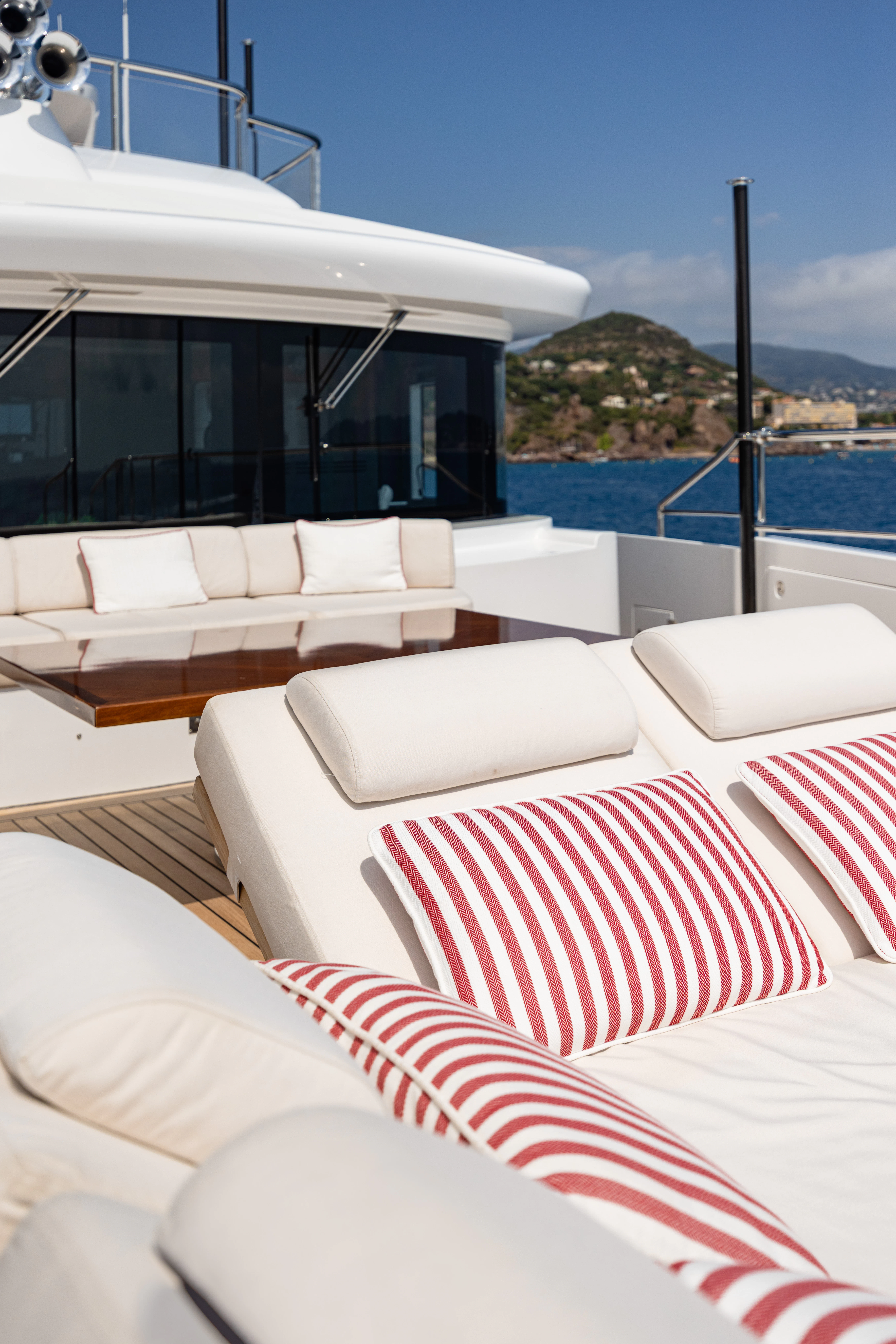 a boat on the water aboard TRAMONTO Yacht for Charter