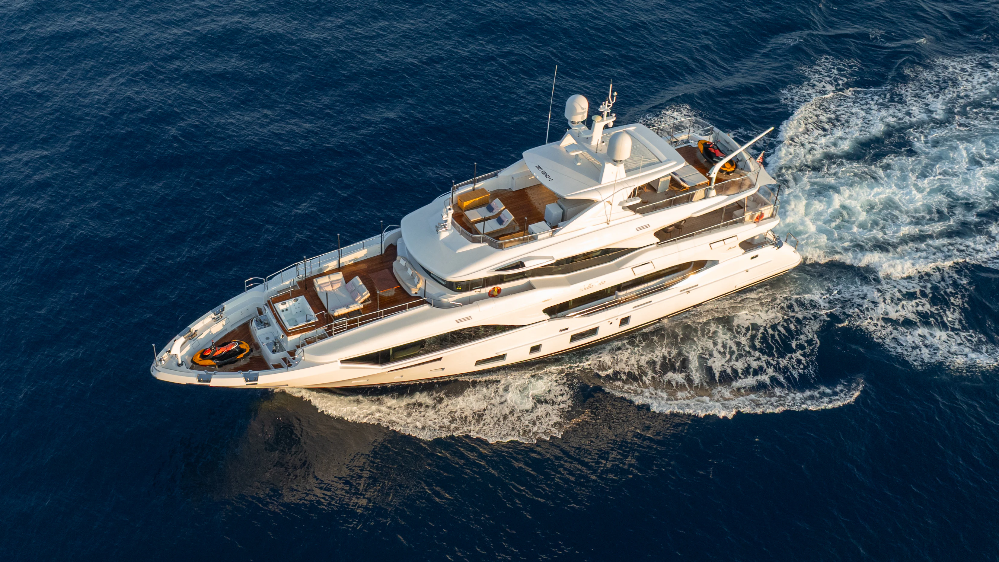 a boat on the water aboard TRAMONTO Yacht for Charter
