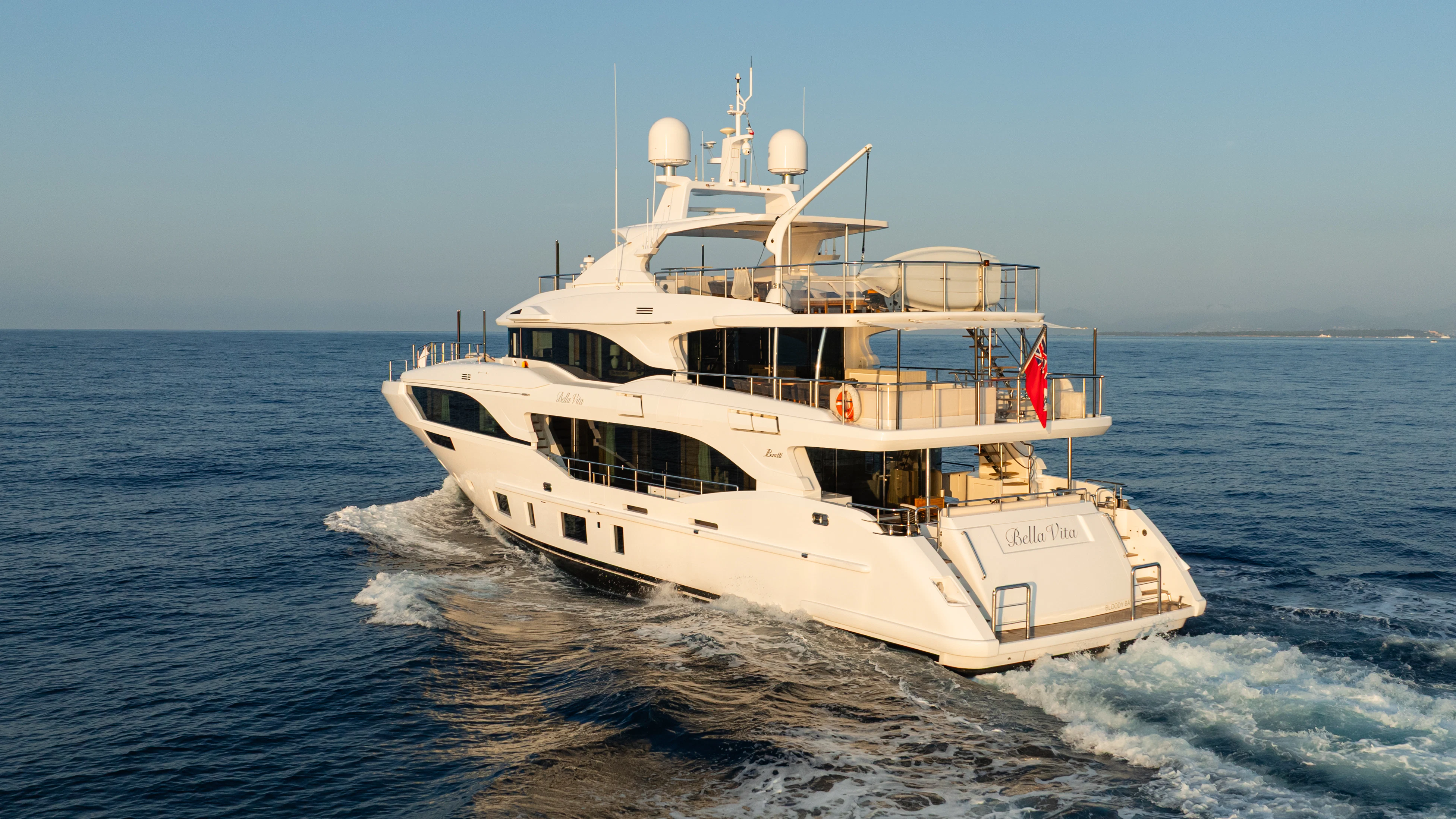 a boat on the water aboard TRAMONTO Yacht for Charter