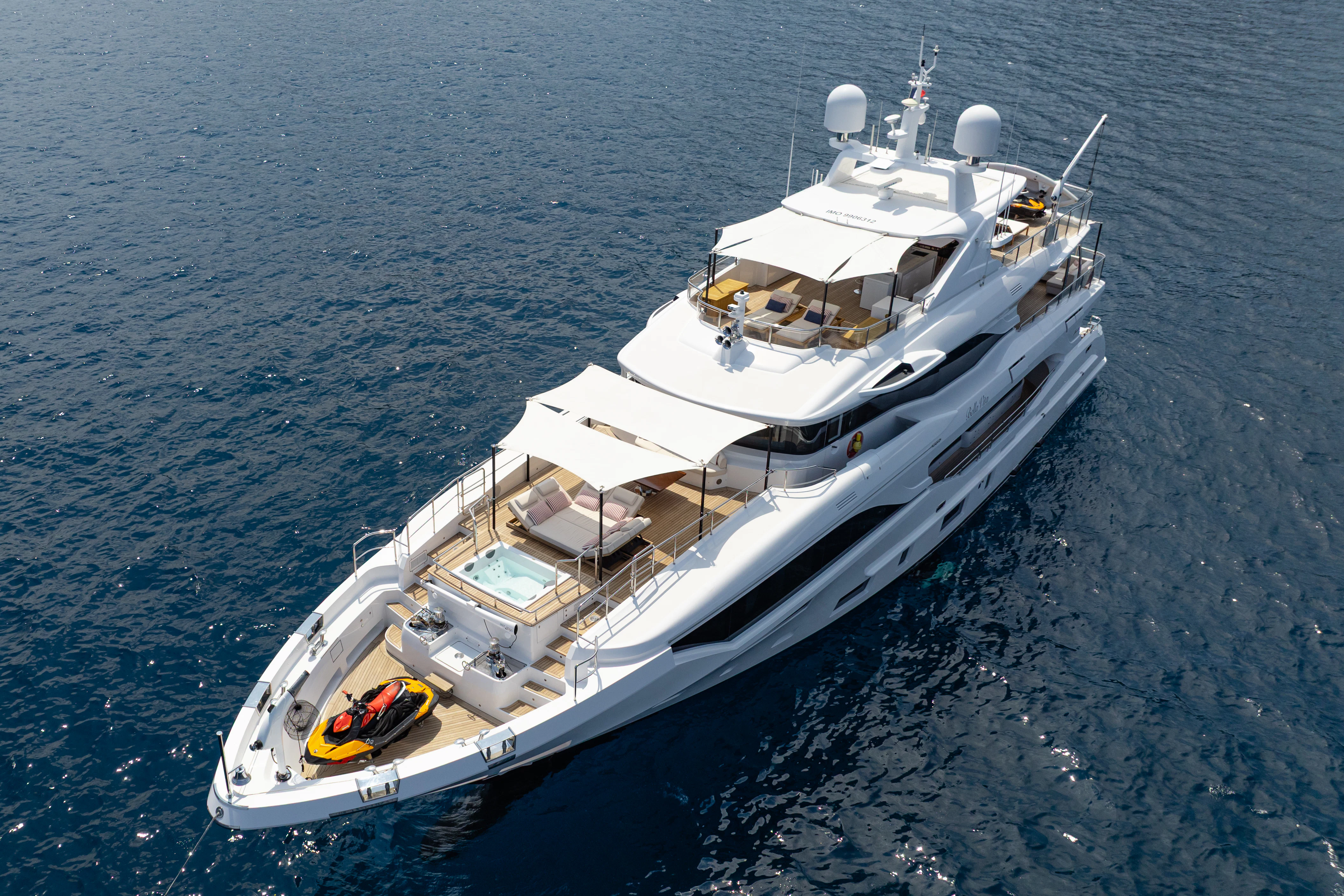 a boat on the water aboard TRAMONTO Yacht for Charter