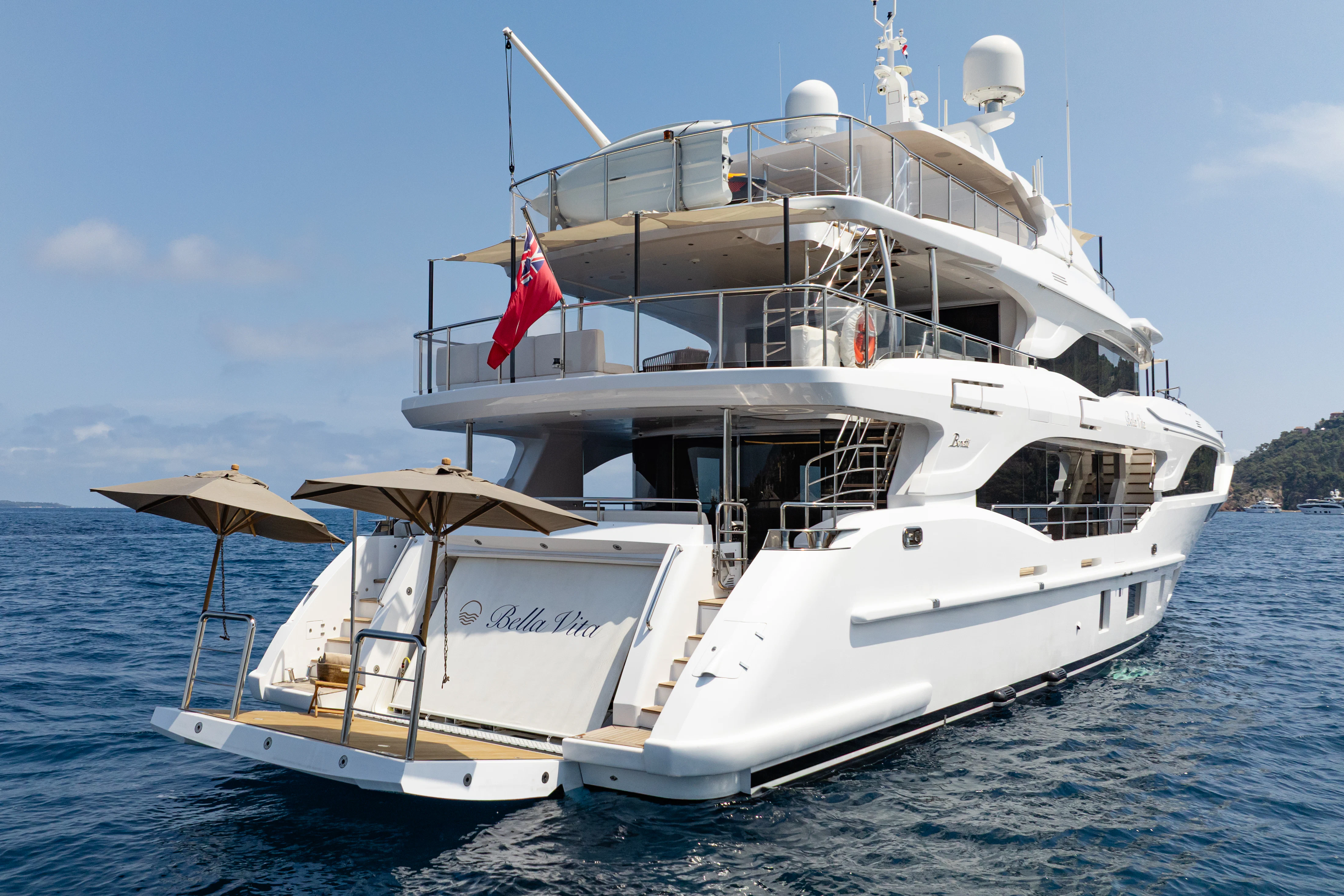 a boat on the water aboard TRAMONTO Yacht for Charter