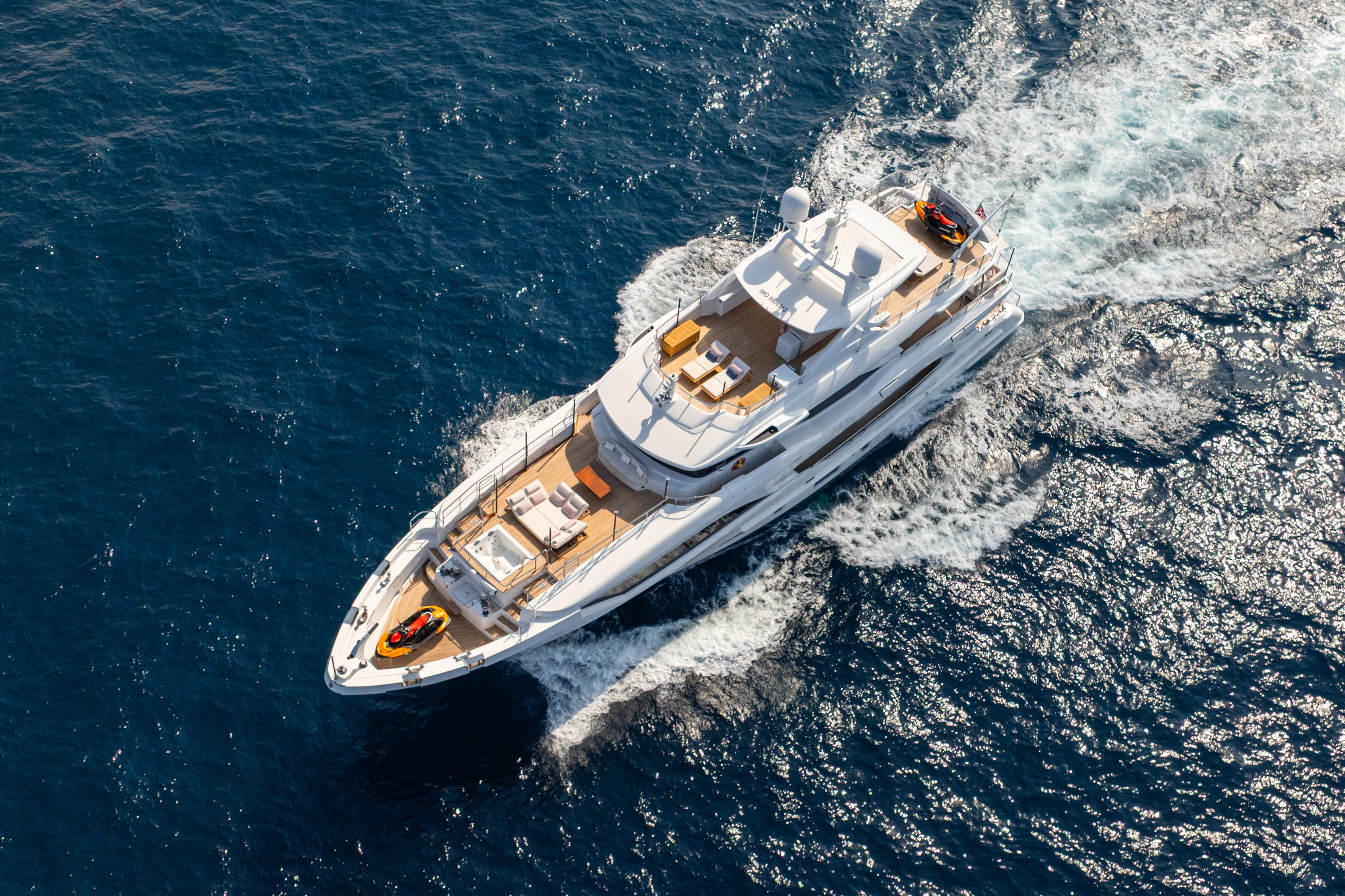 a boat on the water aboard TRAMONTO Yacht for Charter