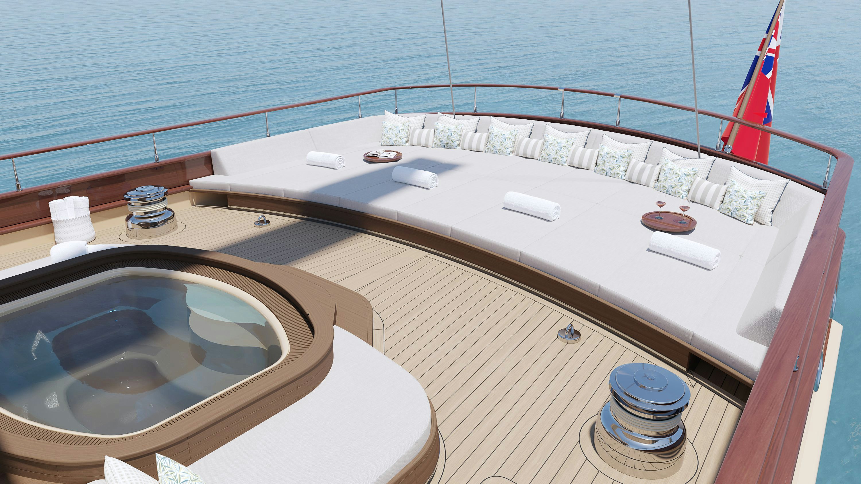a boat on the water aboard SIMENA Yacht for Sale
