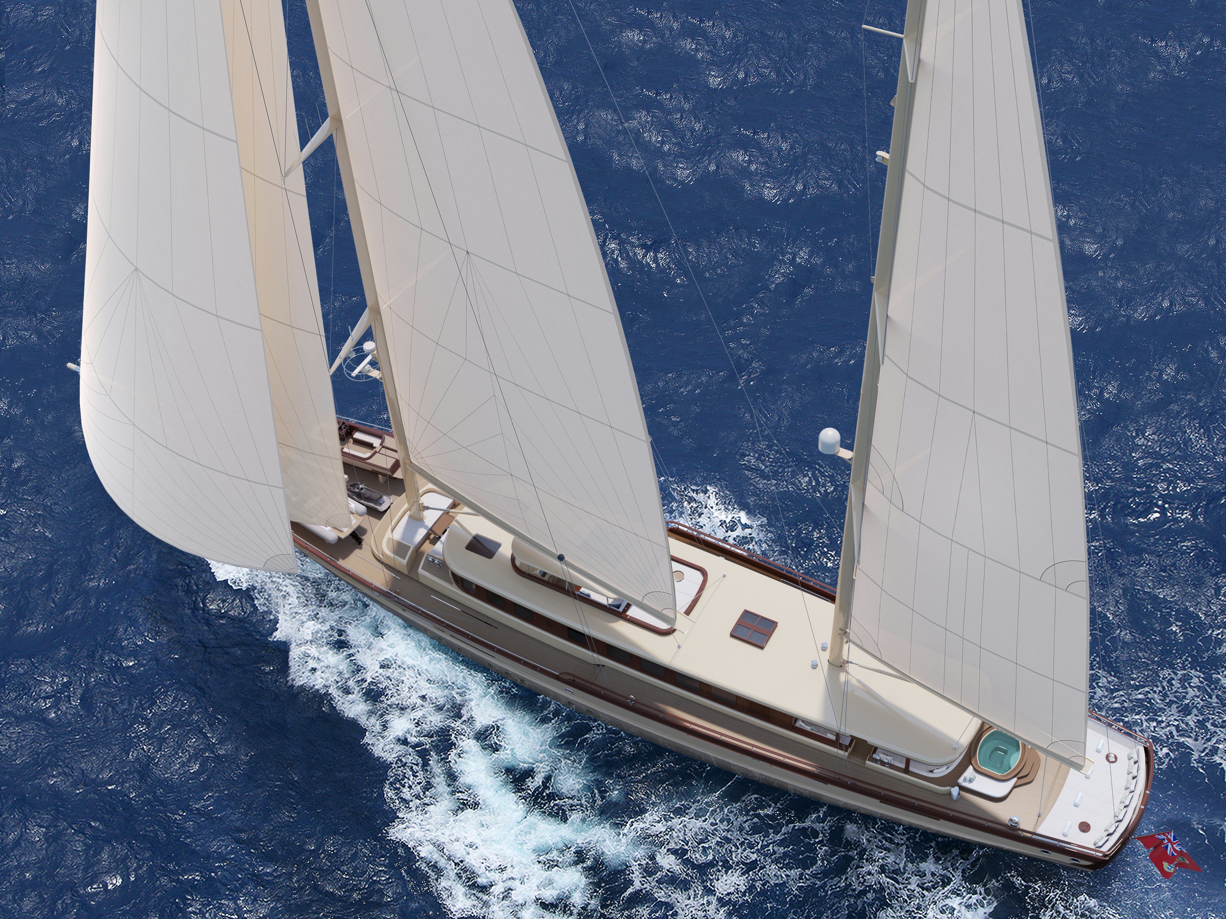 a space shuttle on a planet aboard SIMENA Yacht for Sale