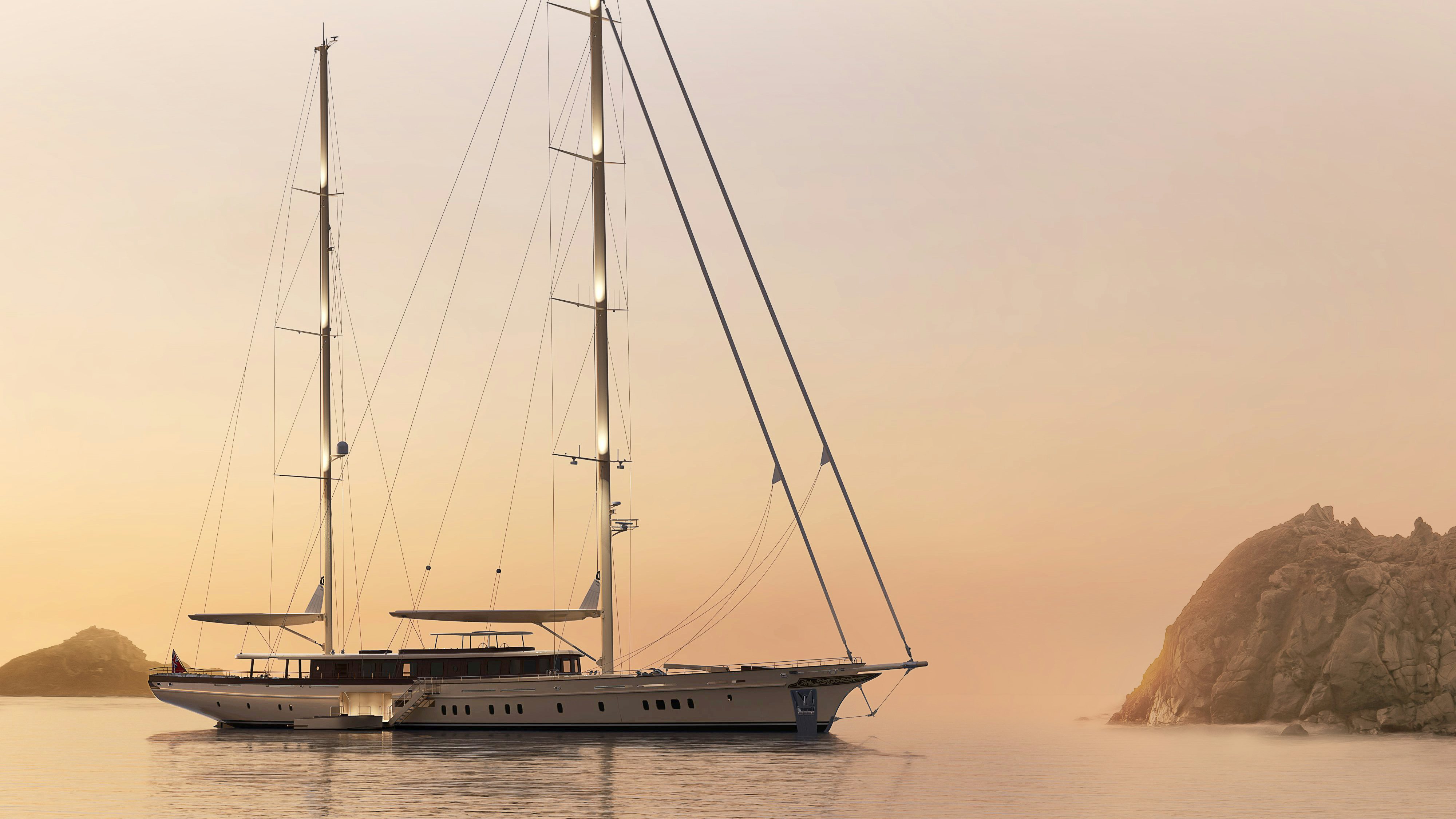 a boat on the water aboard SIMENA Yacht for Sale