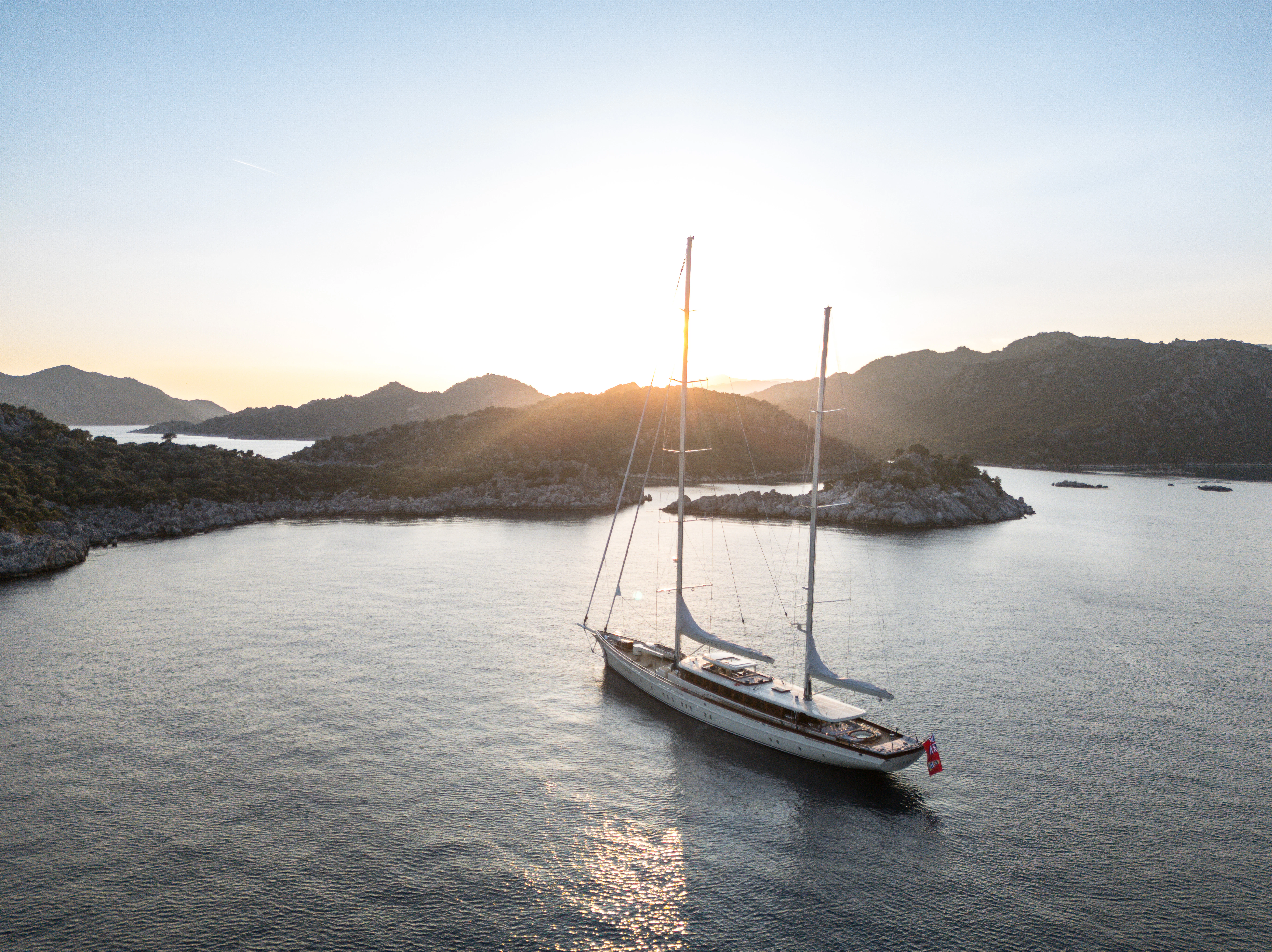 a boat on the water aboard SIMENA Yacht for Sale