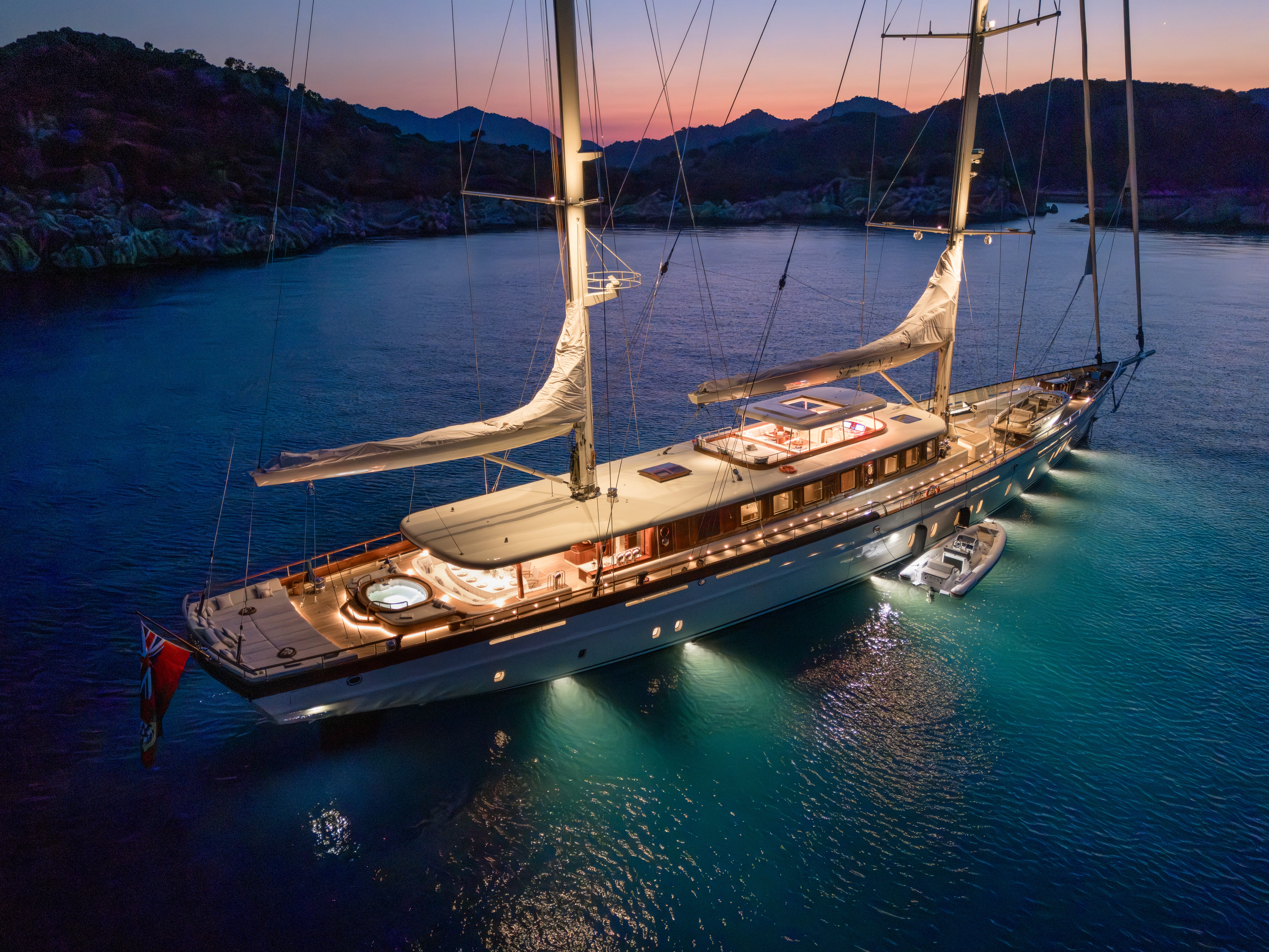 a boat on the water aboard SIMENA Yacht for Sale