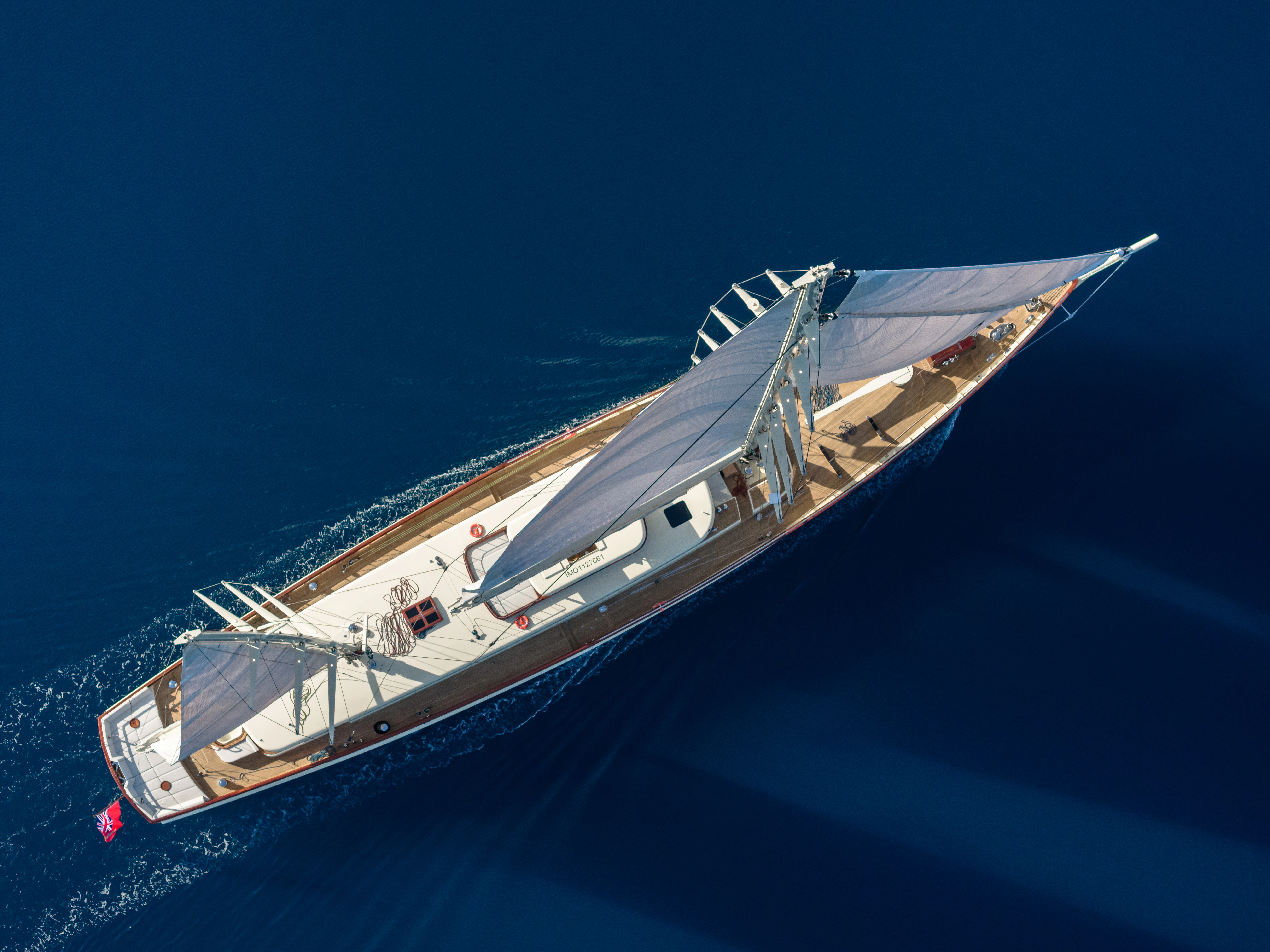 a satellite in space aboard SIMENA Yacht for Sale