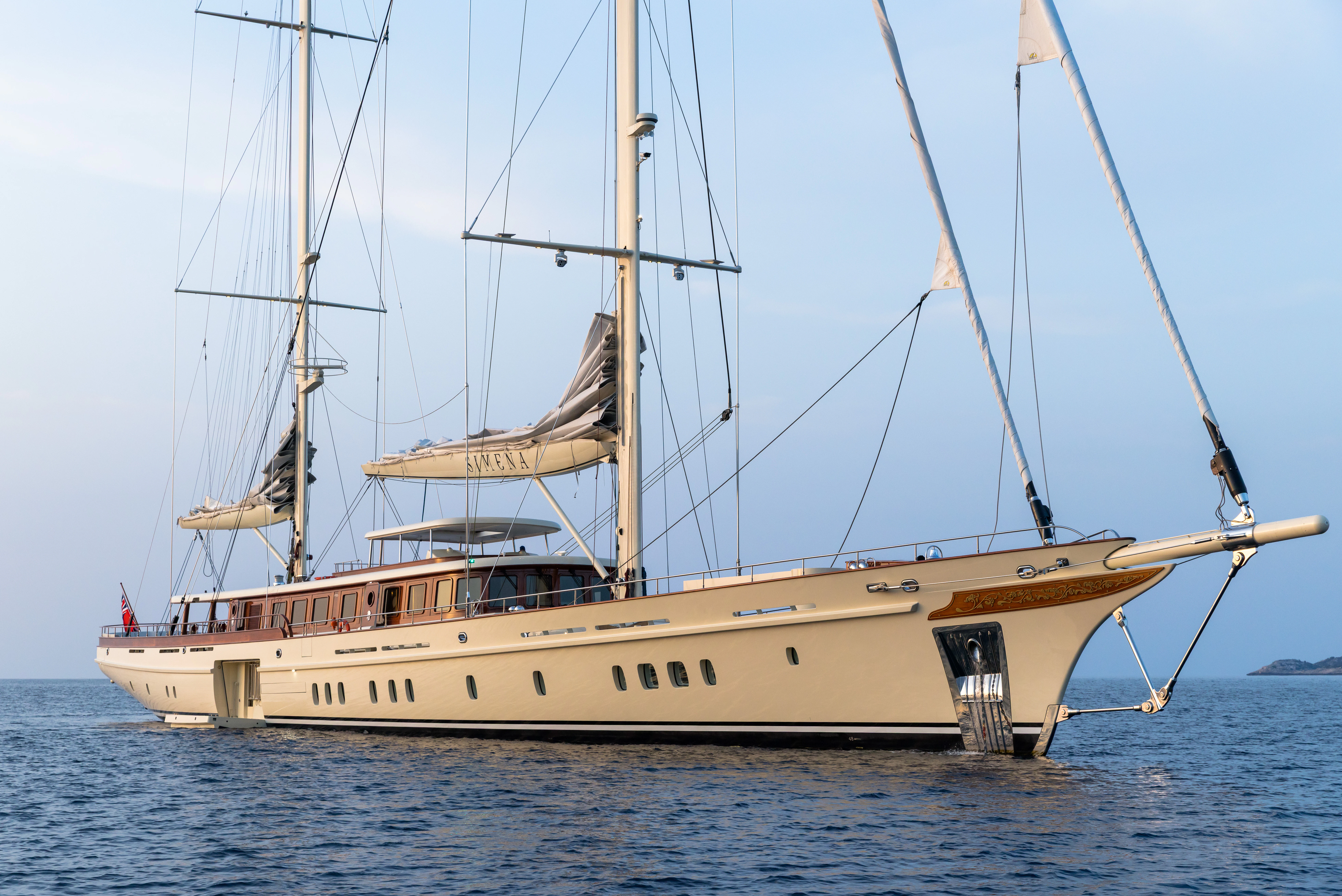 a boat on the water aboard SIMENA Yacht for Sale