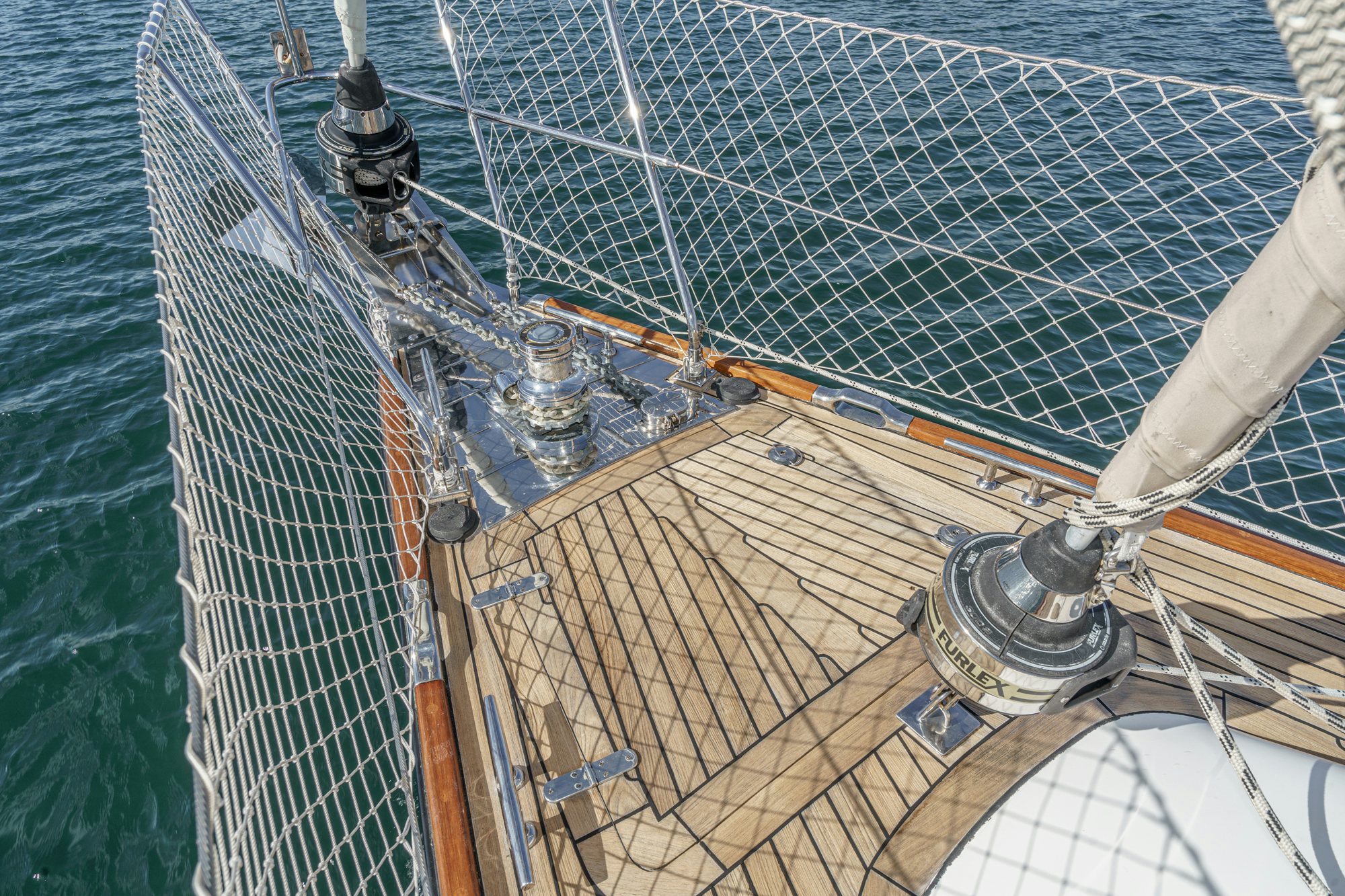 a large sailboat with a sail aboard FEATHER Yacht for Sale