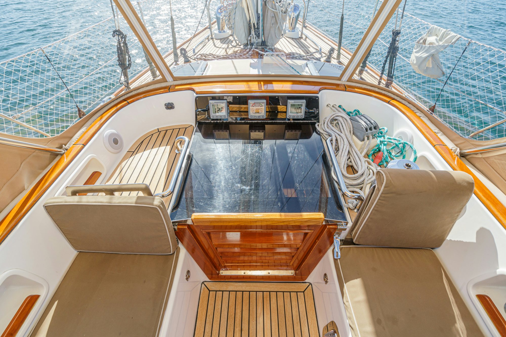 the inside of a ship aboard FEATHER Yacht for Sale