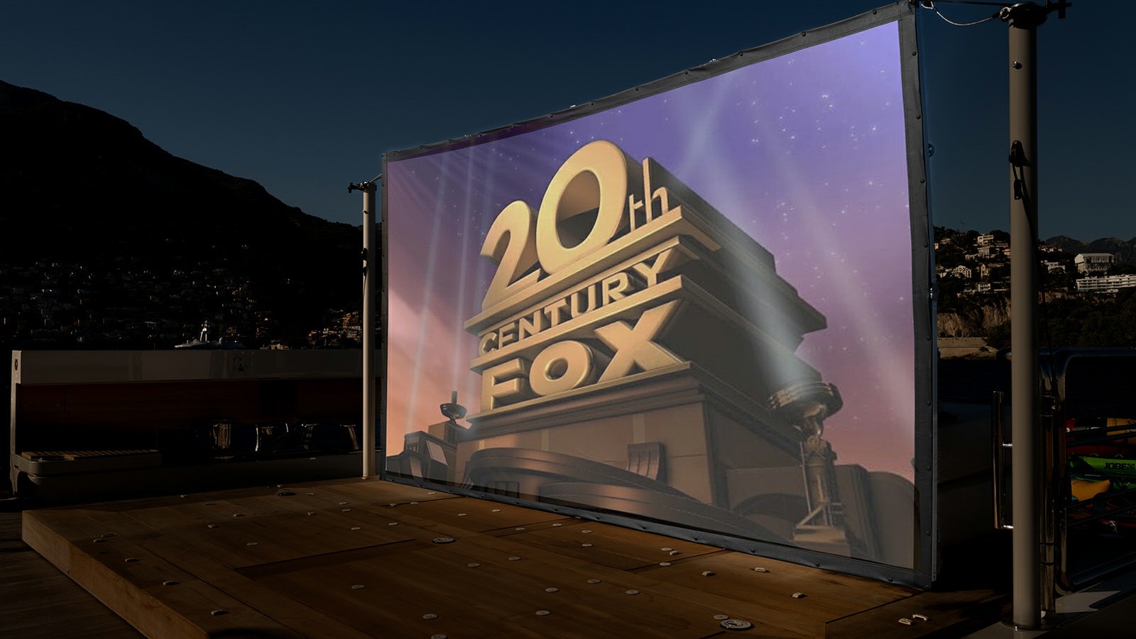 a sign on a building aboard LA LA LAND Yacht for Charter