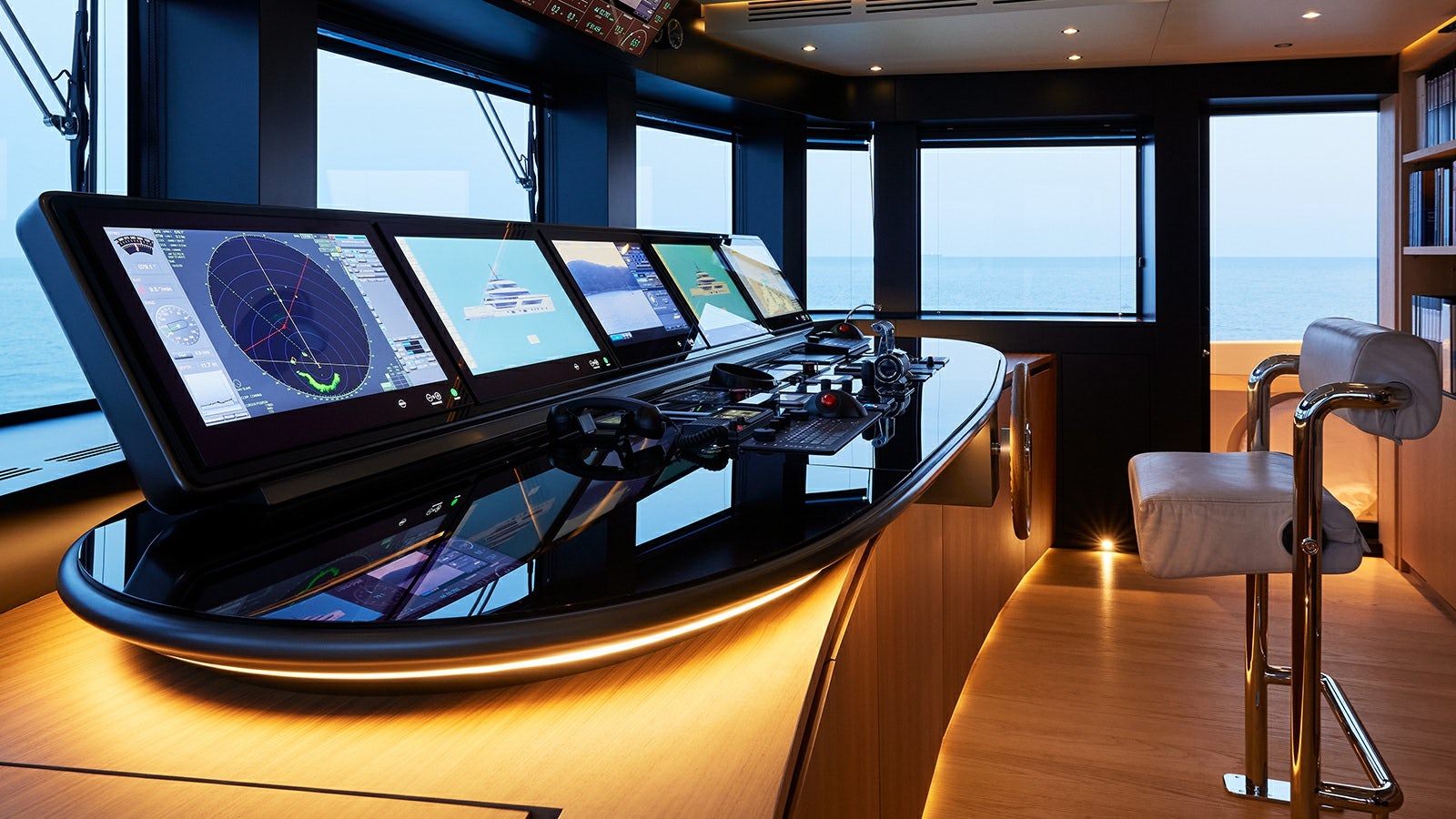 a laptop on a table aboard LA LA LAND Yacht for Charter