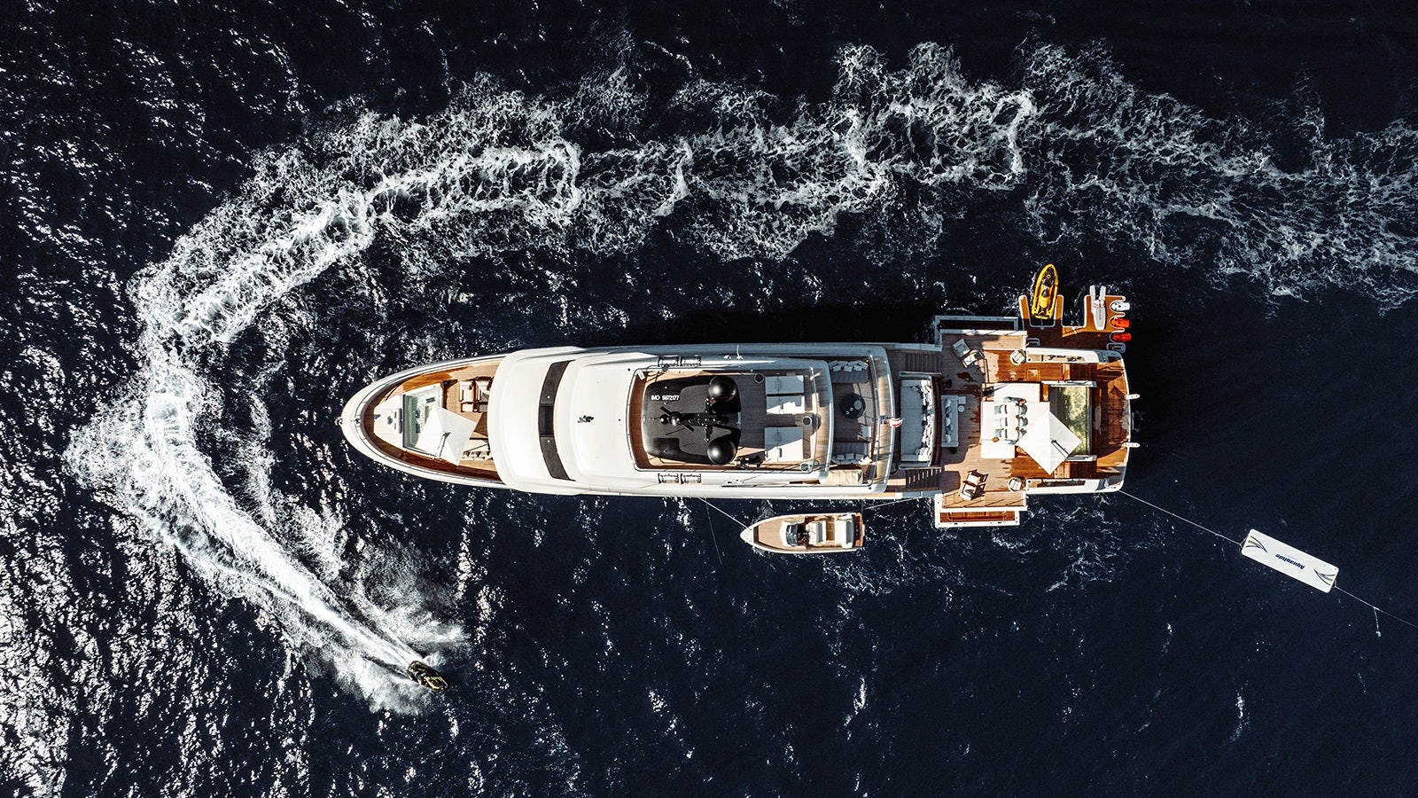 a space ship in space aboard LA LA LAND Yacht for Charter