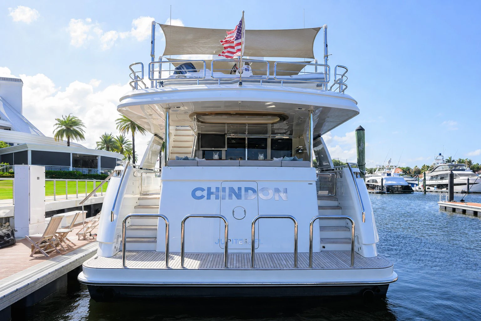a boat on the water aboard CHINDON Yacht for Sale