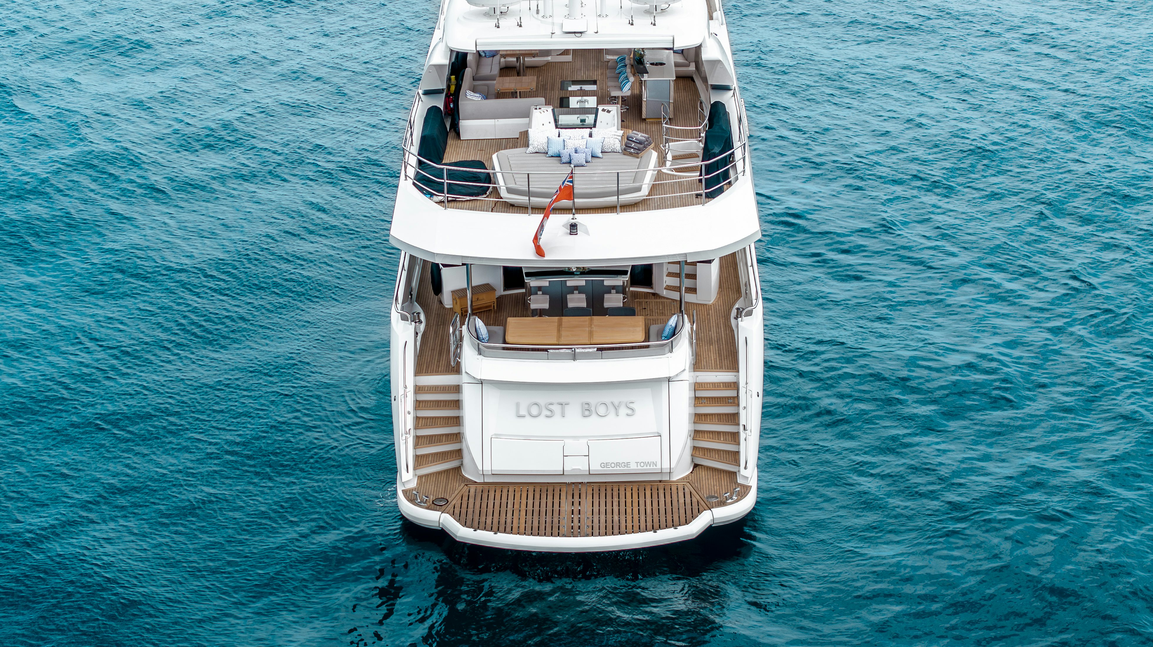 a boat on the water aboard LOST BOYS Yacht for Sale