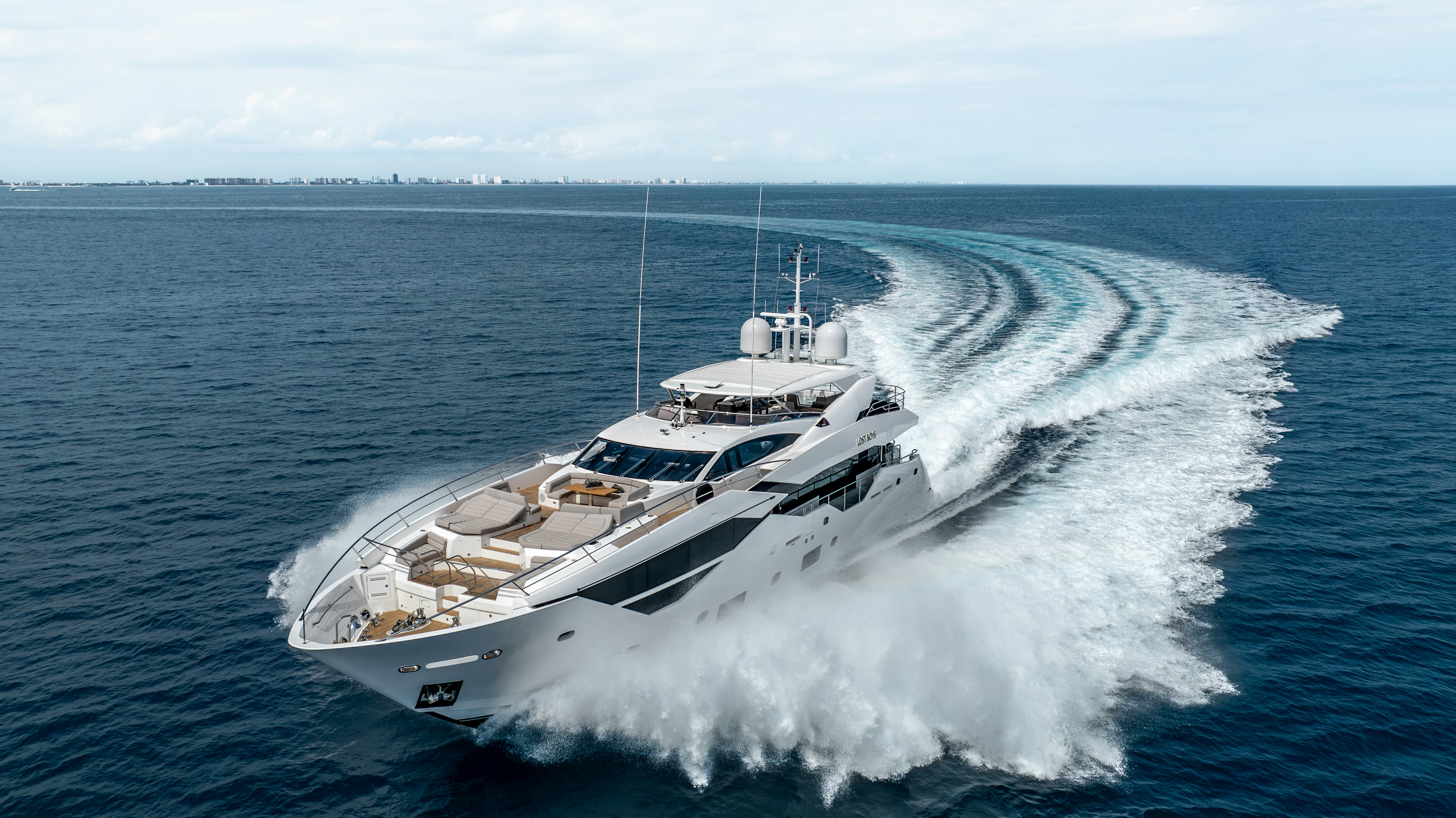 a boat on the water aboard LOST BOYS Yacht for Sale