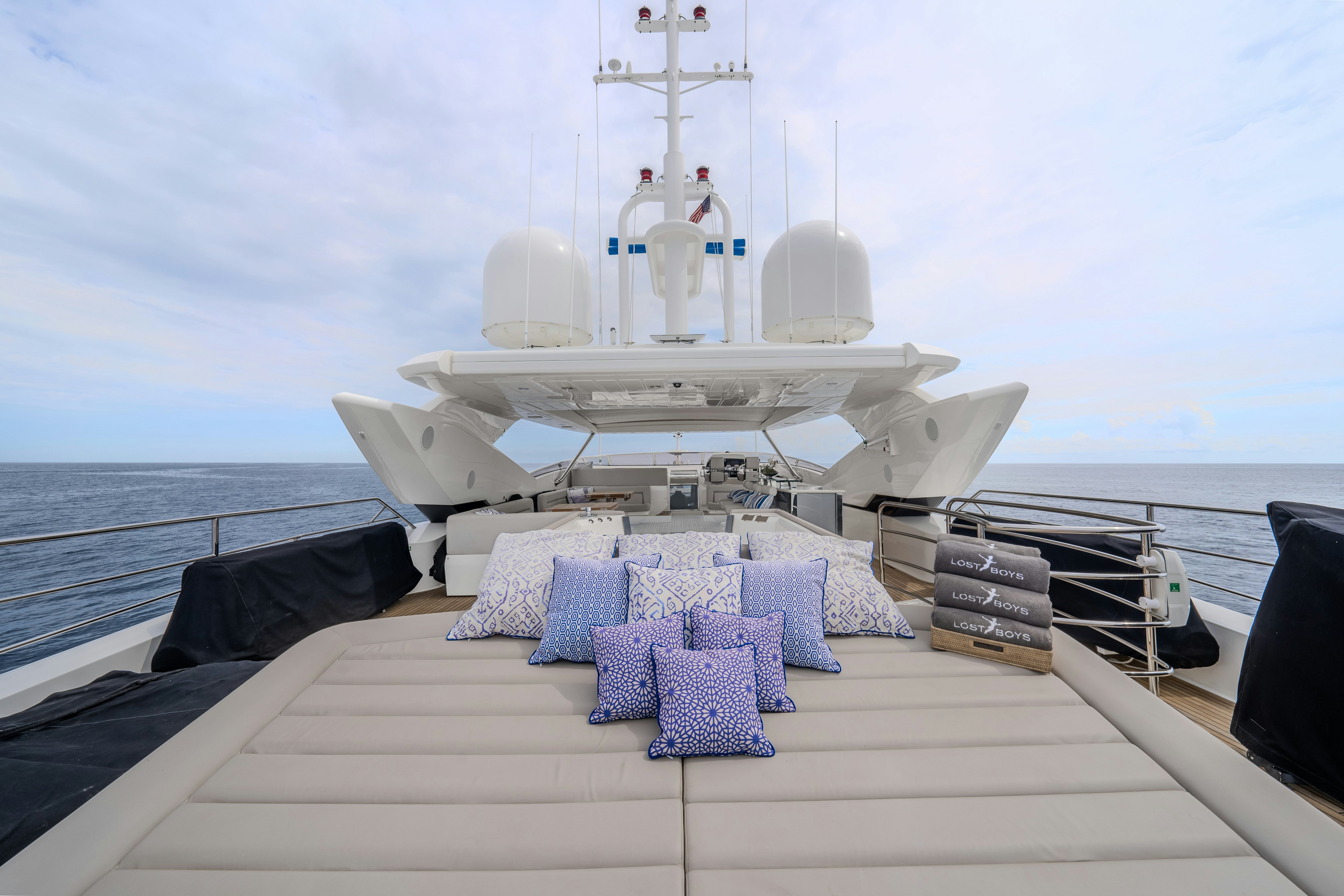 a ship on the water aboard LOST BOYS Yacht for Sale