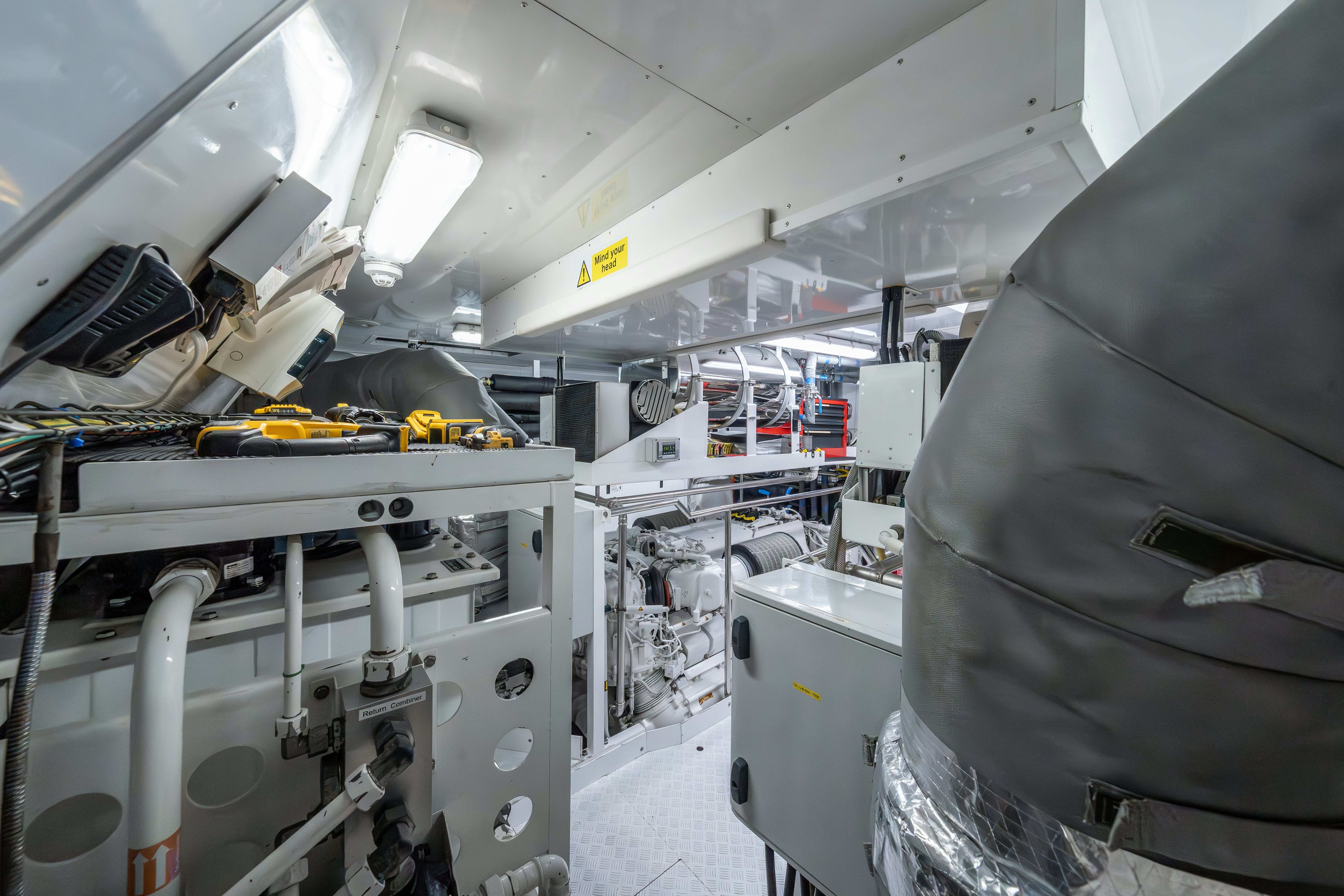 a large machine with several machines aboard LOST BOYS Yacht for Sale