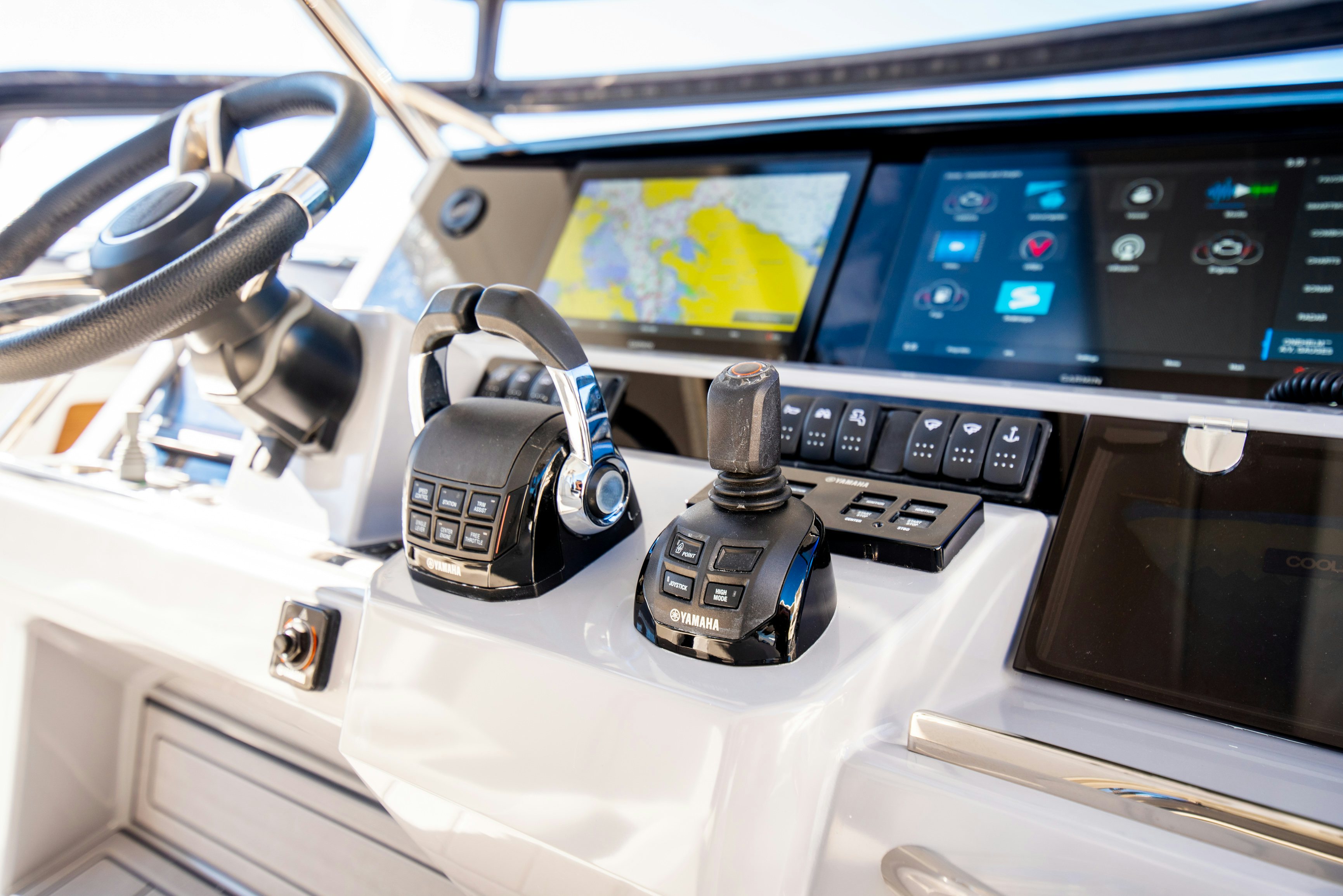 a machine with a screen aboard NAUTI BRIGI GULL Yacht for Sale