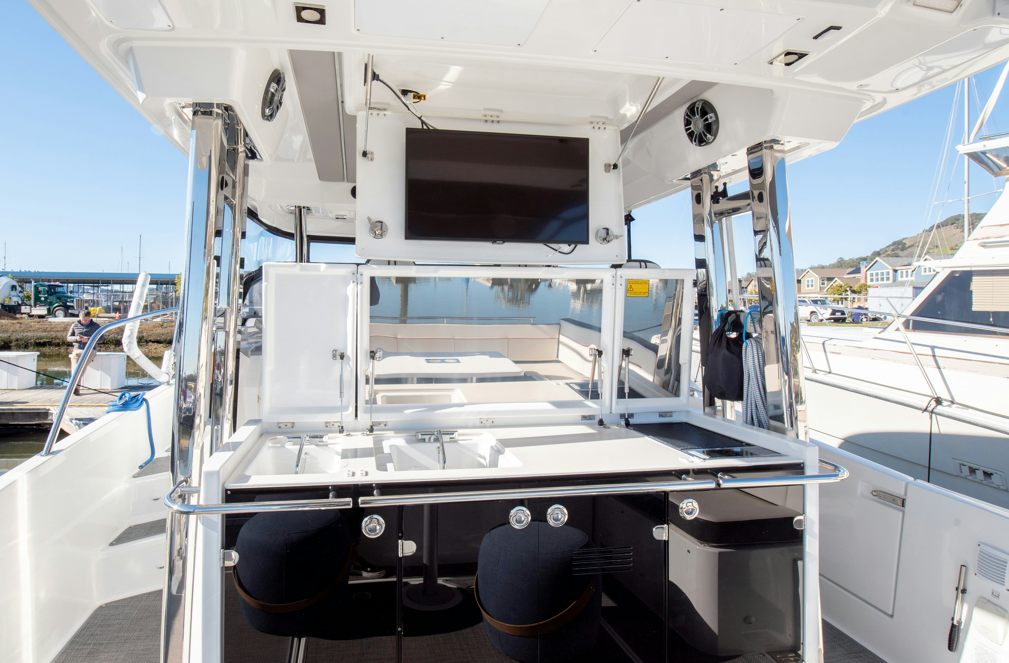 the inside of a boat aboard NAUTI BRIGI GULL Yacht for Sale