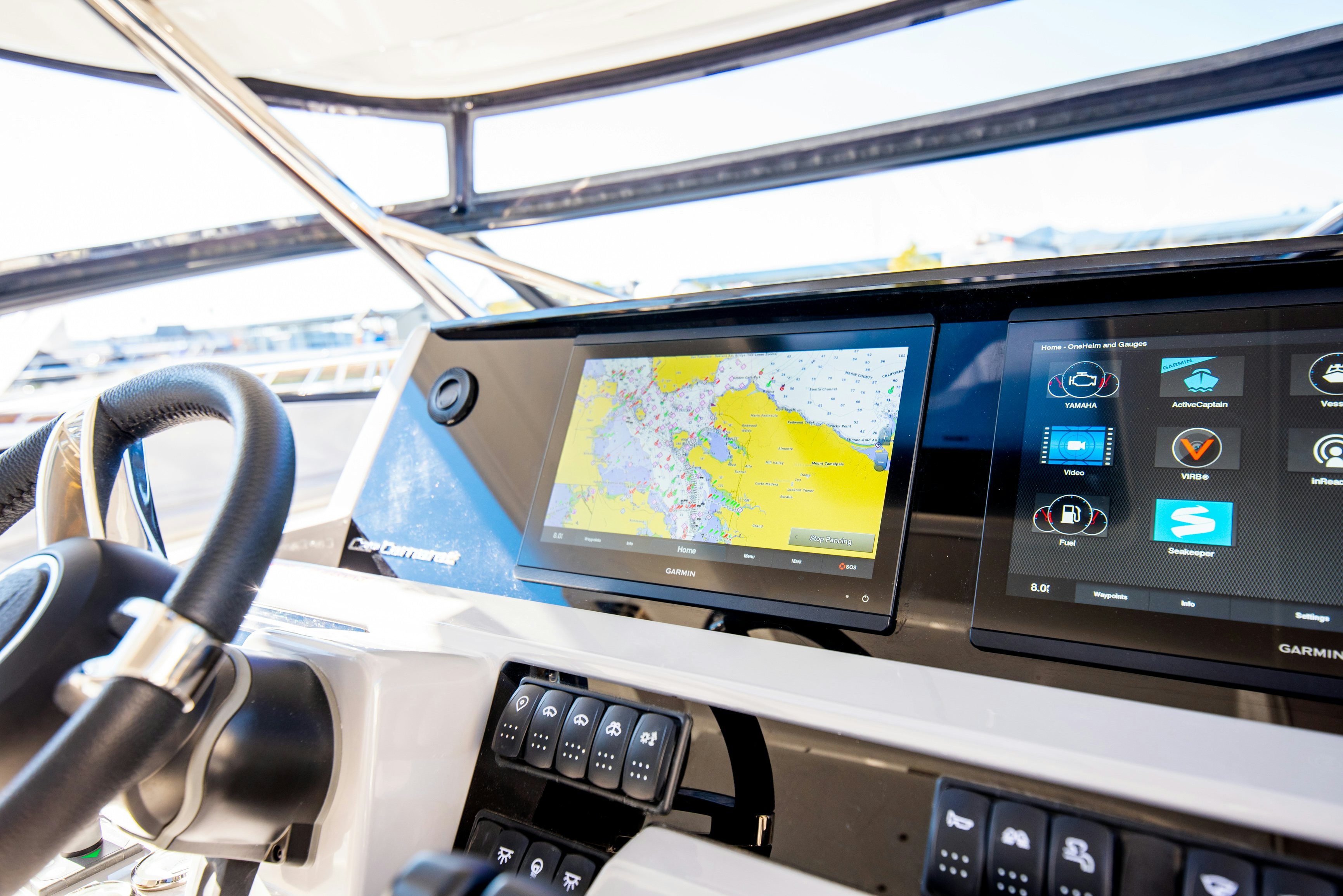inside of a car aboard NAUTI BRIGI GULL Yacht for Sale