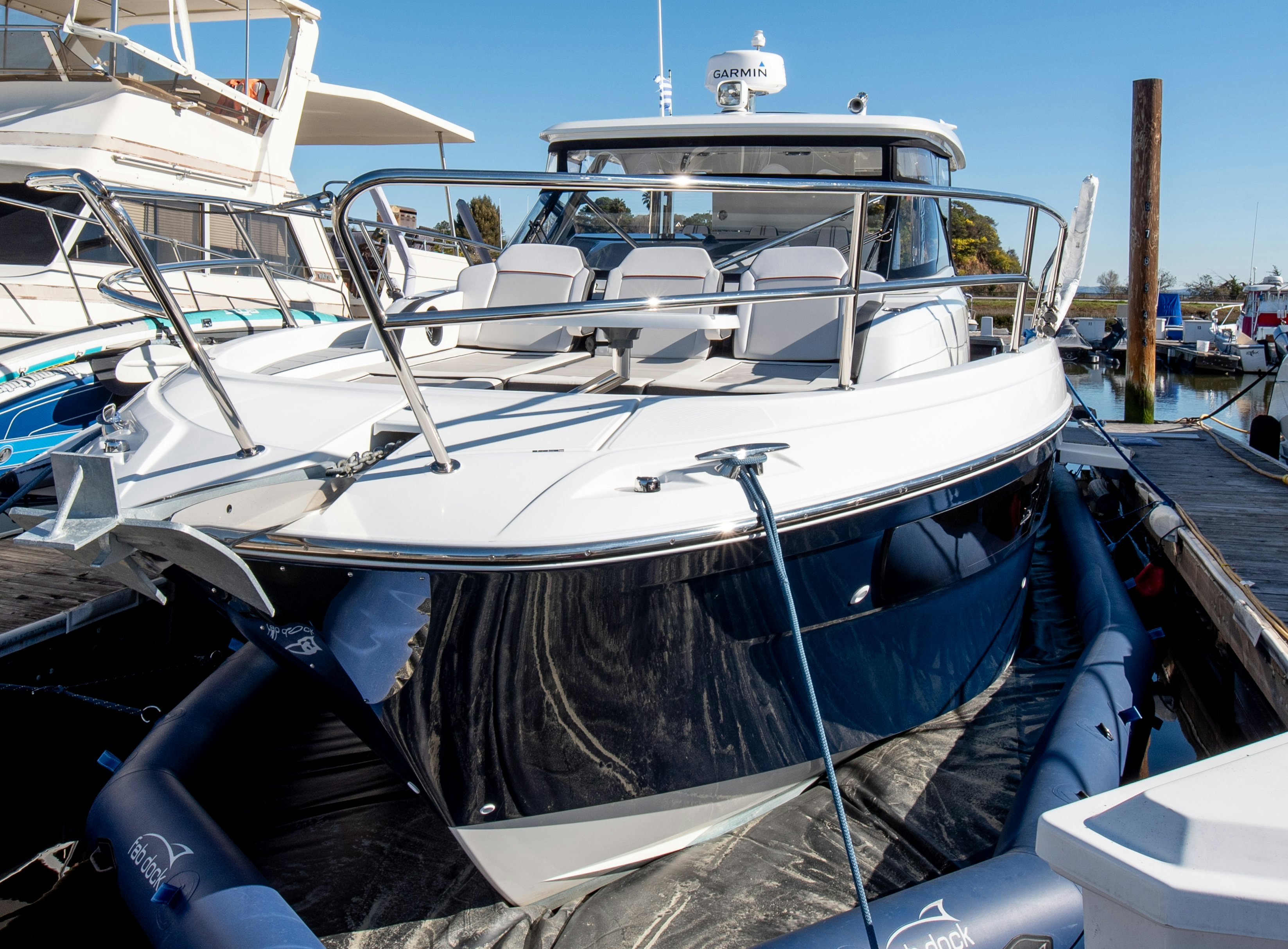 a boat on the water aboard NAUTI BRIGI GULL Yacht for Sale