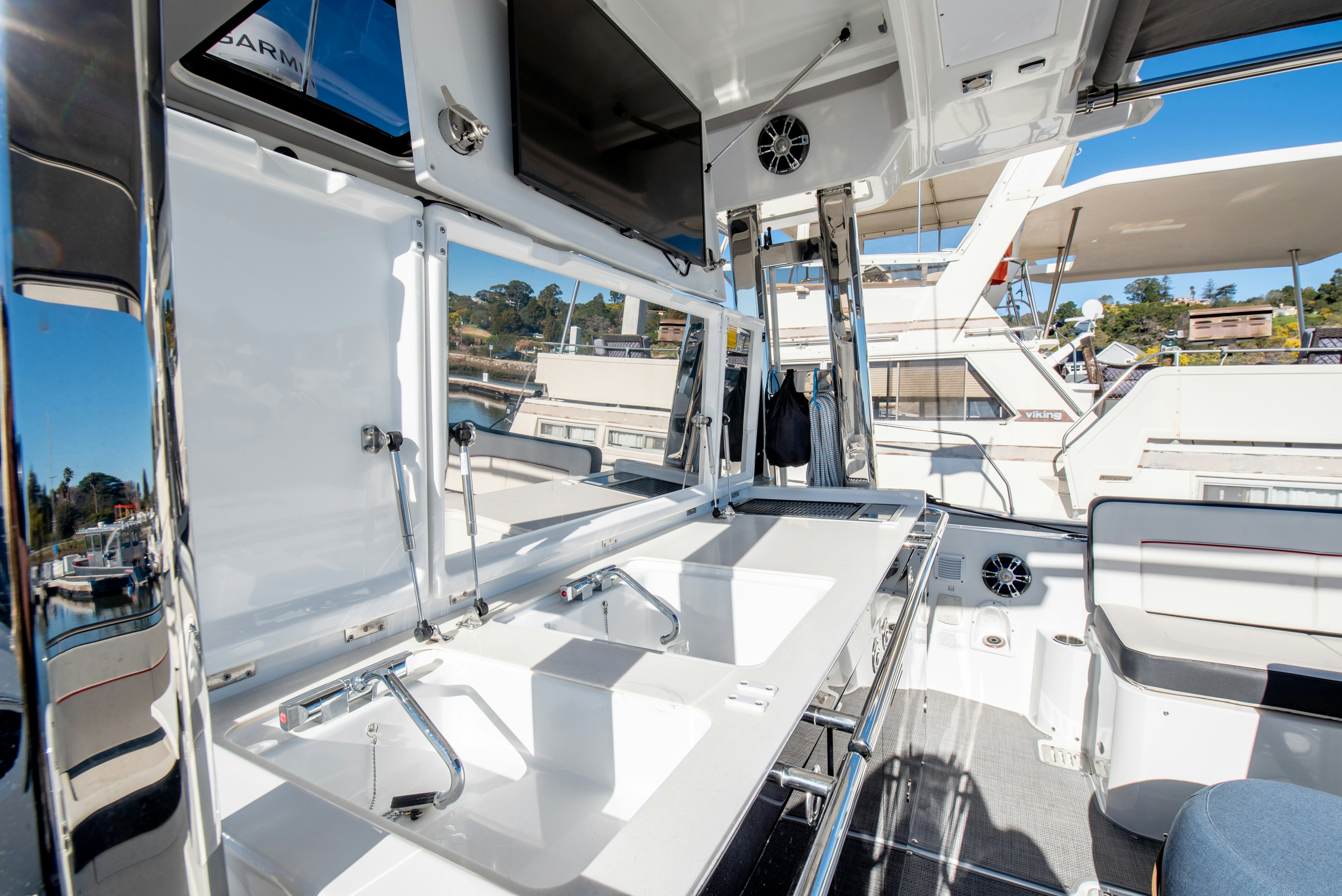 inside of a vehicle aboard NAUTI BRIGI GULL Yacht for Sale