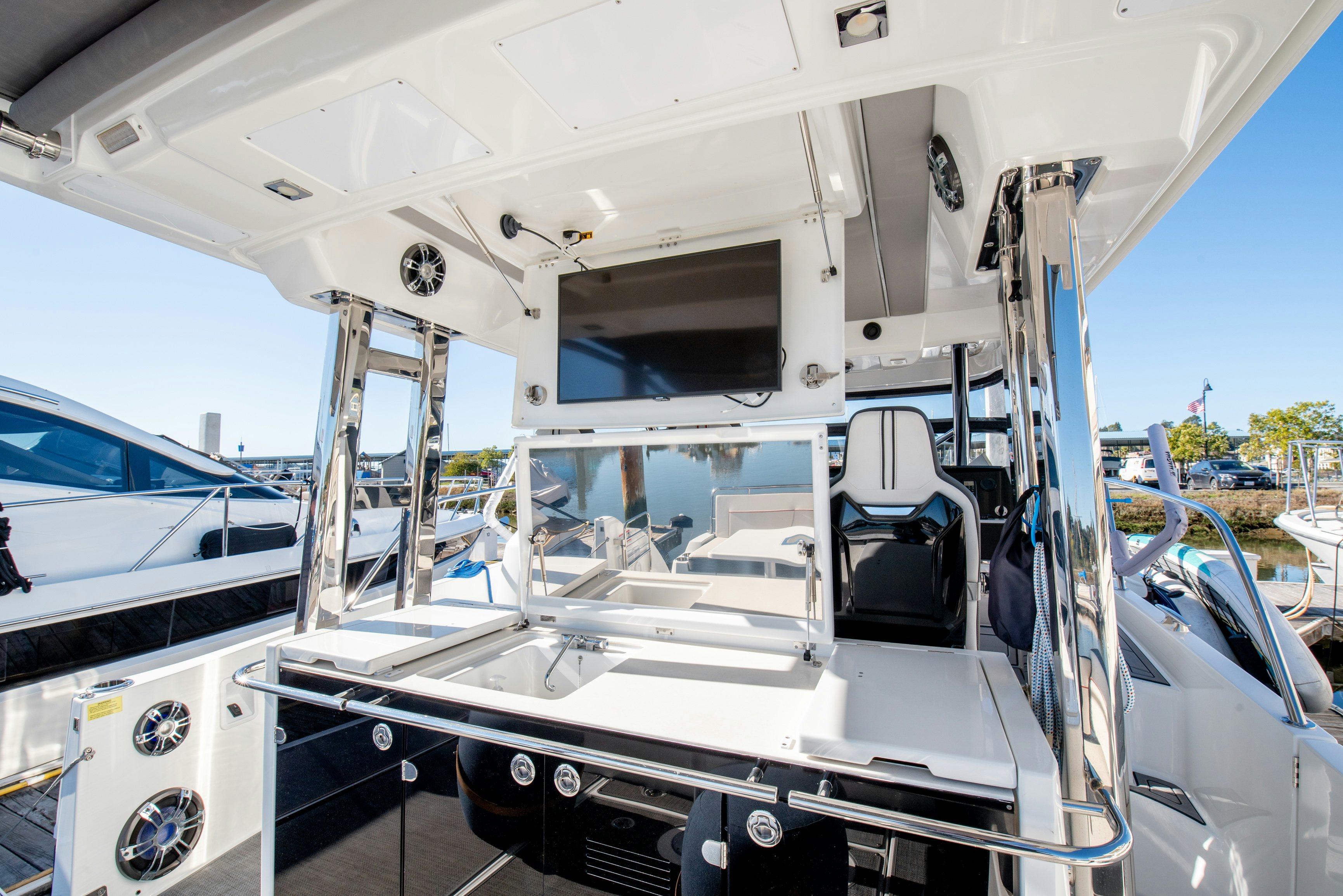 the inside of a boat aboard NAUTI BRIGI GULL Yacht for Sale
