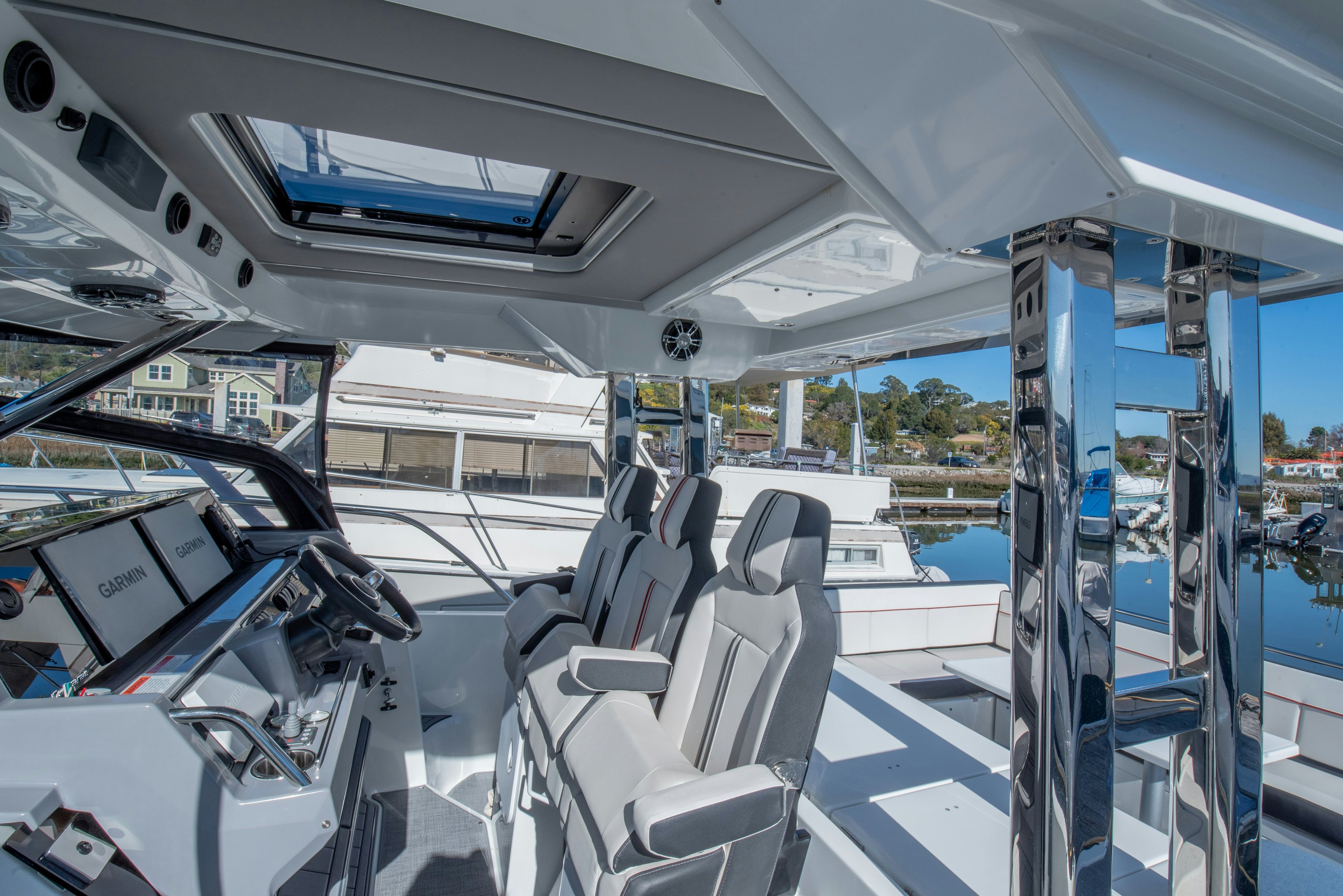 inside of a vehicle aboard NAUTI BRIGI GULL Yacht for Sale