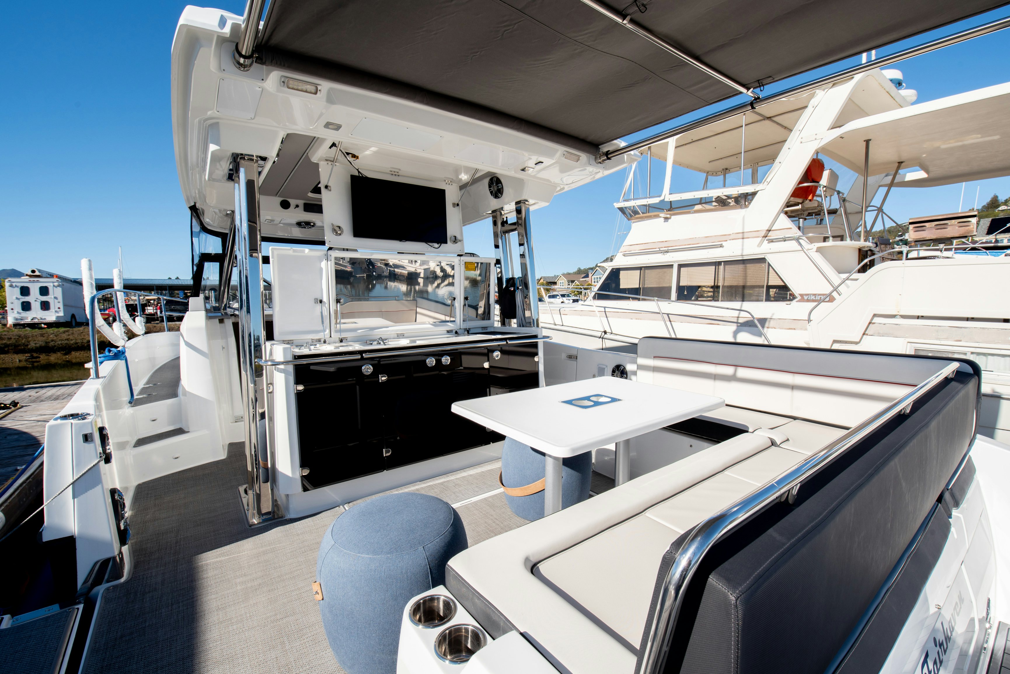 a boat on the water aboard NAUTI BRIGI GULL Yacht for Sale