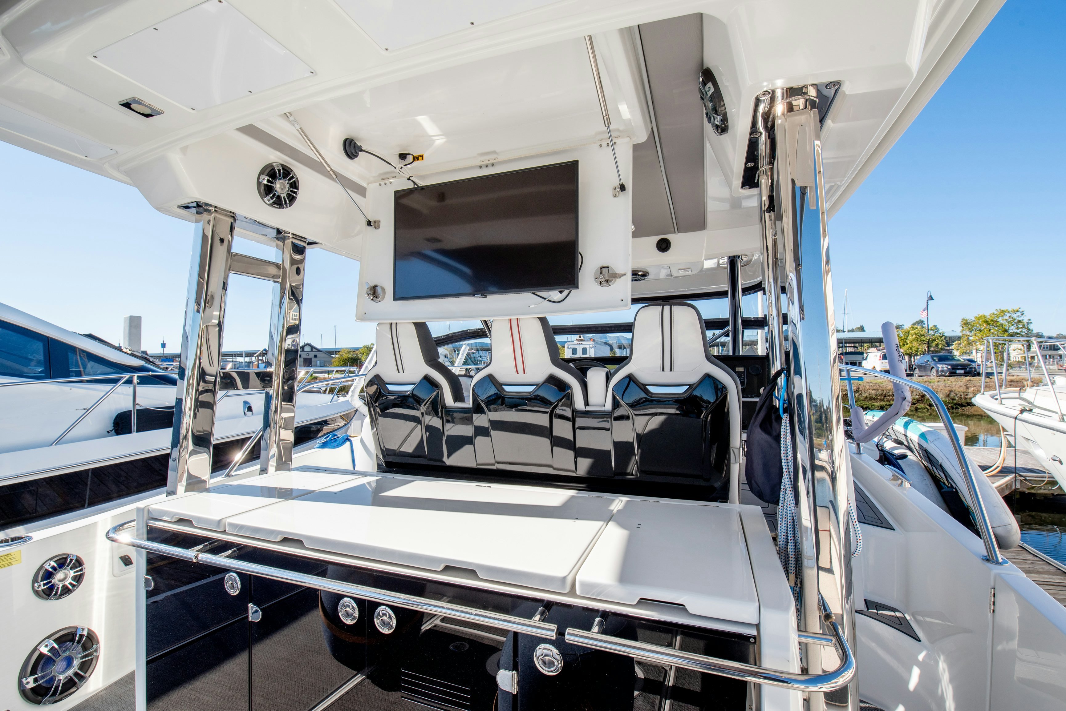 the inside of a boat aboard NAUTI BRIGI GULL Yacht for Sale