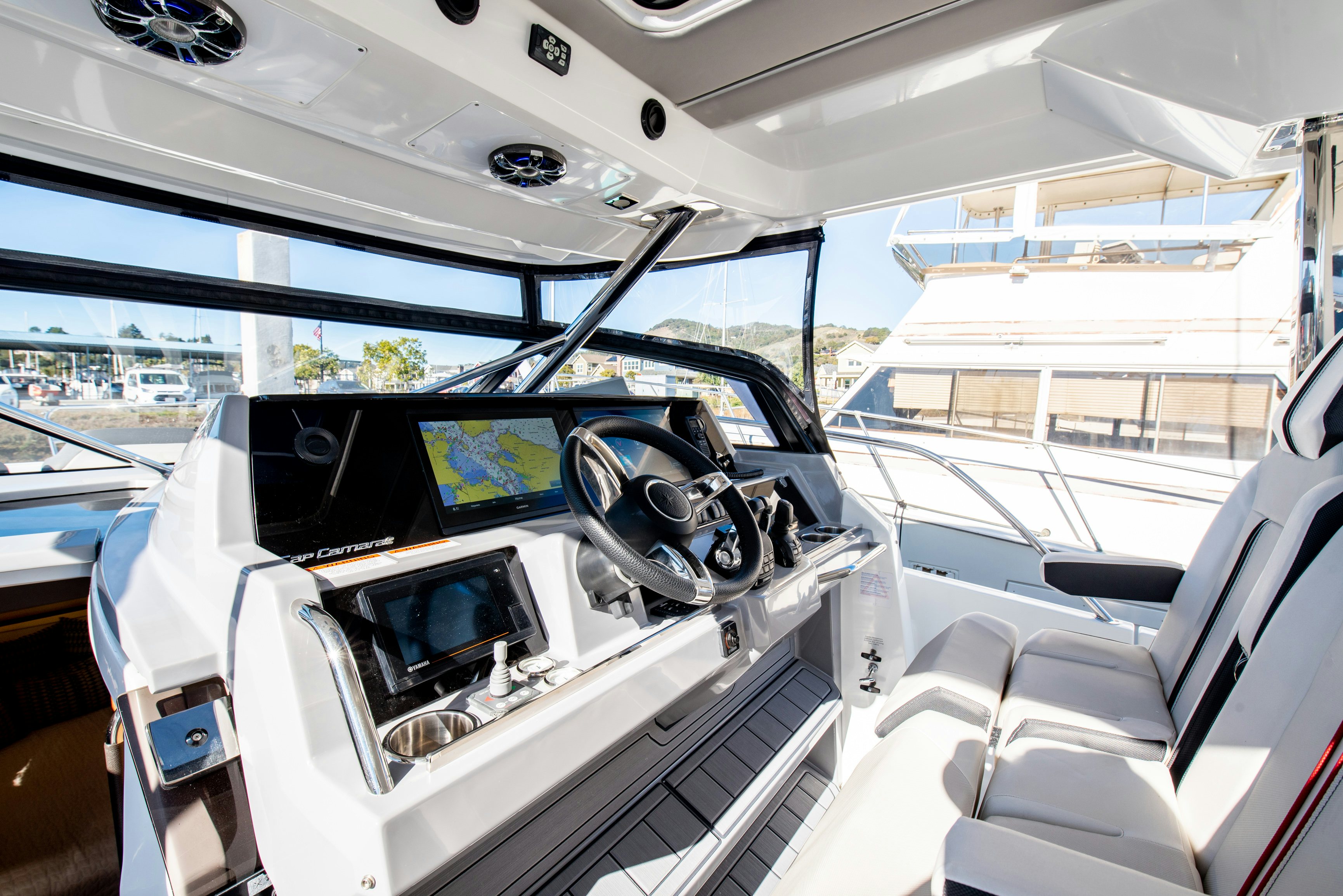 inside of a car aboard NAUTI BRIGI GULL Yacht for Sale