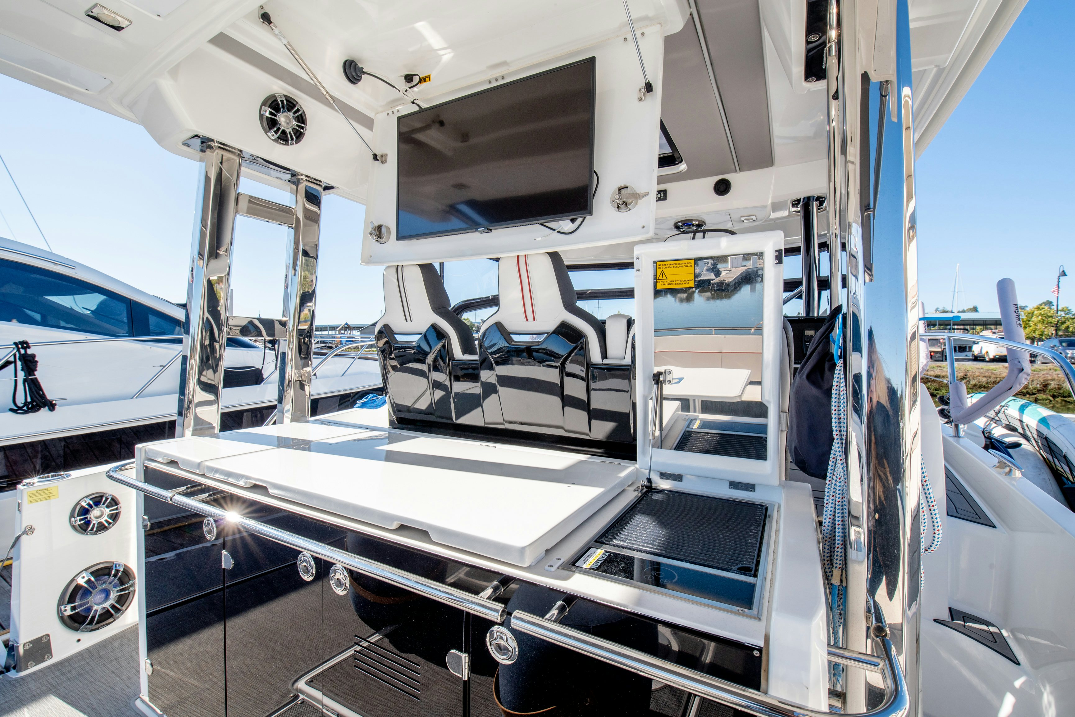 inside of a space ship aboard NAUTI BRIGI GULL Yacht for Sale