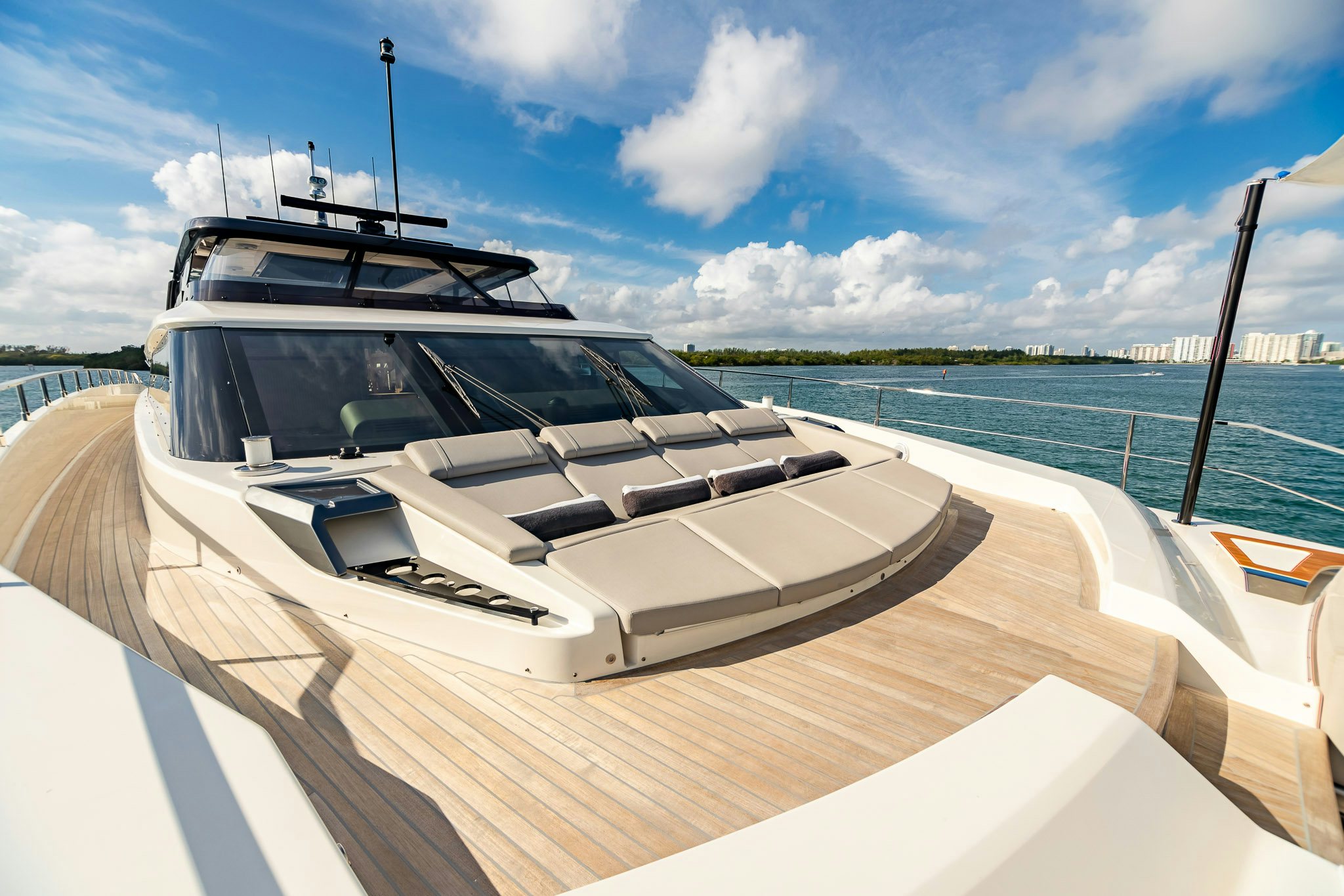 a boat on a boat aboard AURORA Yacht for Sale