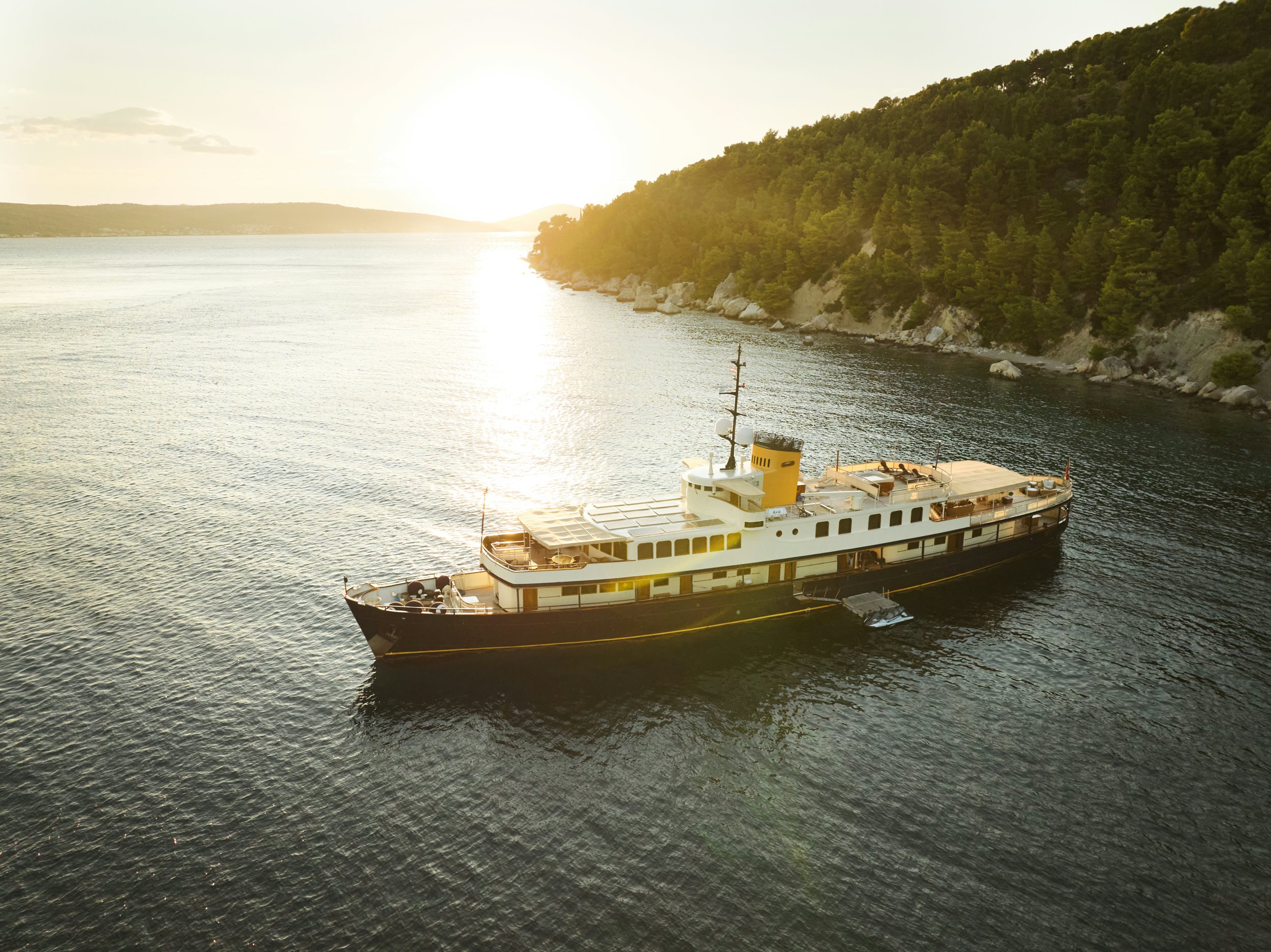 a boat on the water aboard SEAGULL II Yacht for Charter