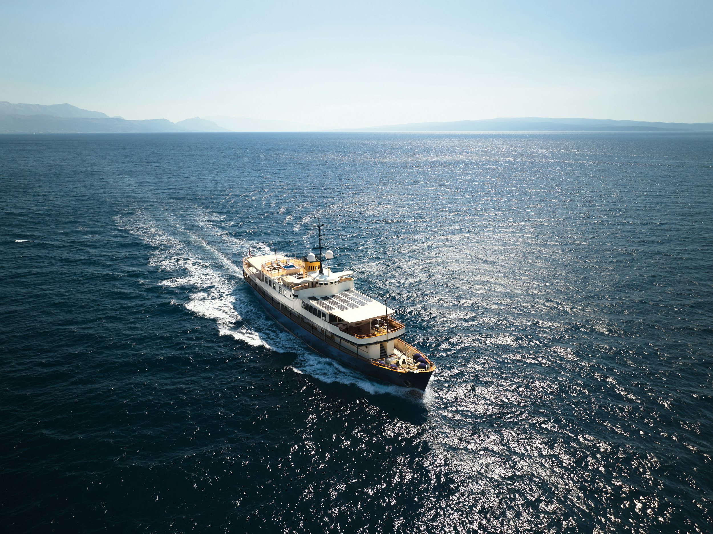 a ship in the water aboard SEAGULL II Yacht for Charter