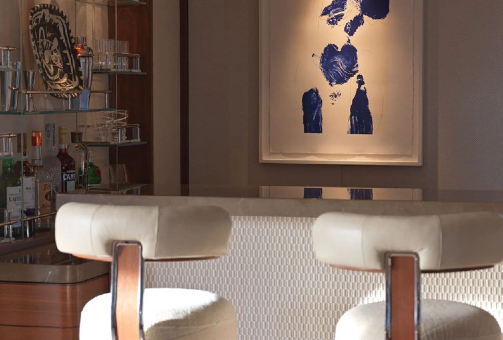 a room with a table and chairs aboard SOLACE Yacht for Charter