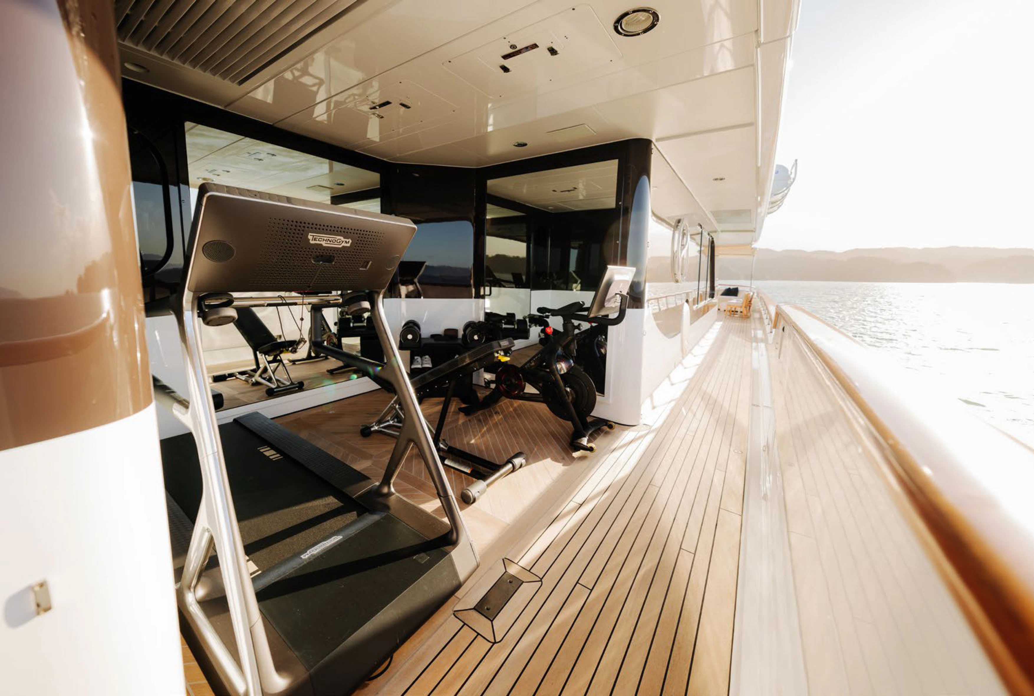 a boat on the water aboard SOLACE Yacht for Charter